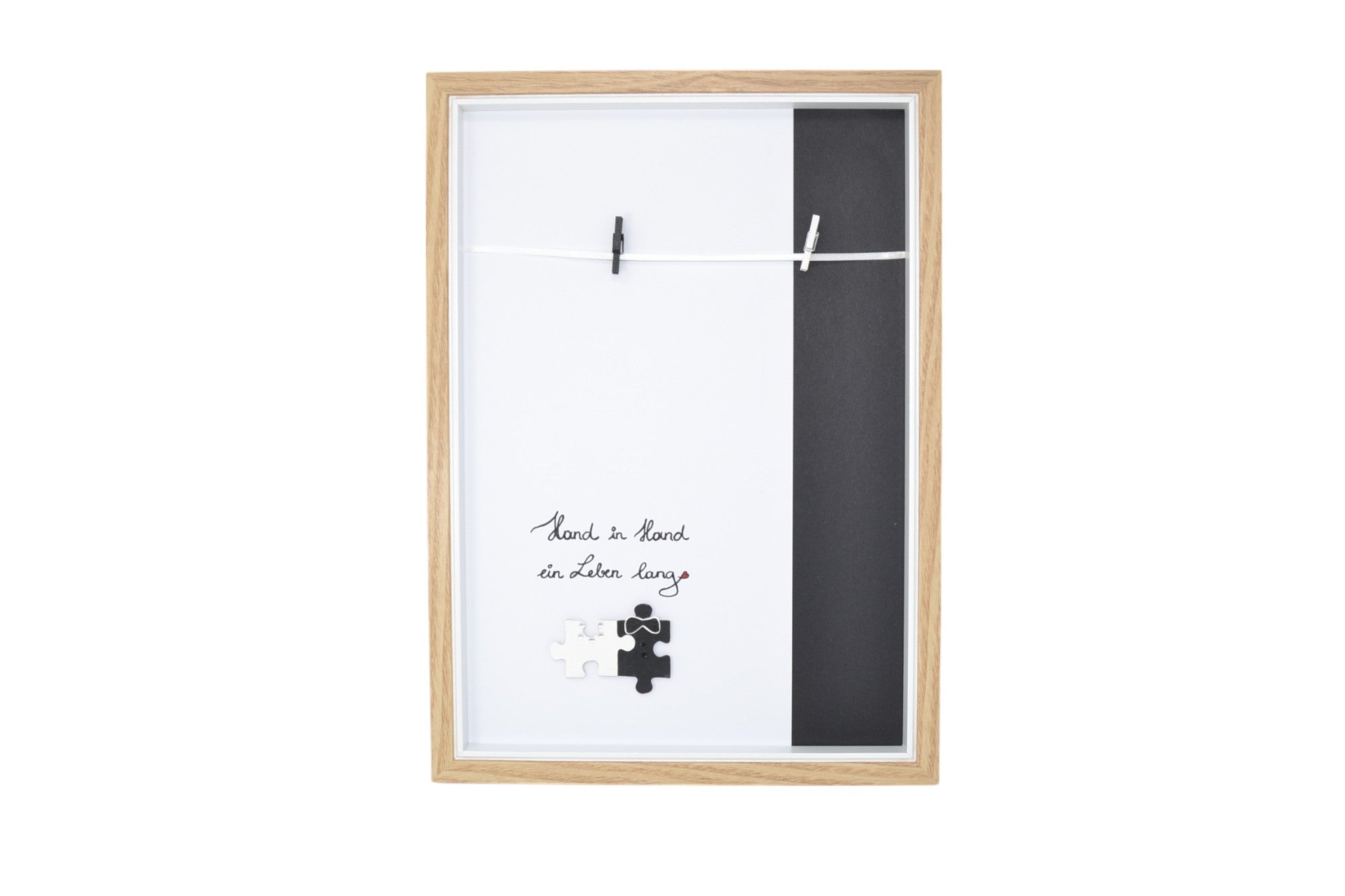 Holzgeschenk "Hand in Hand" Geldgeschenk