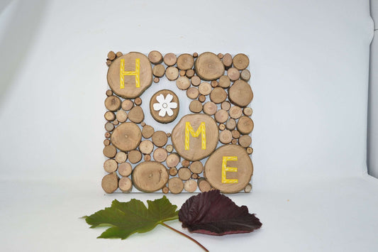 Holzbild "Home"