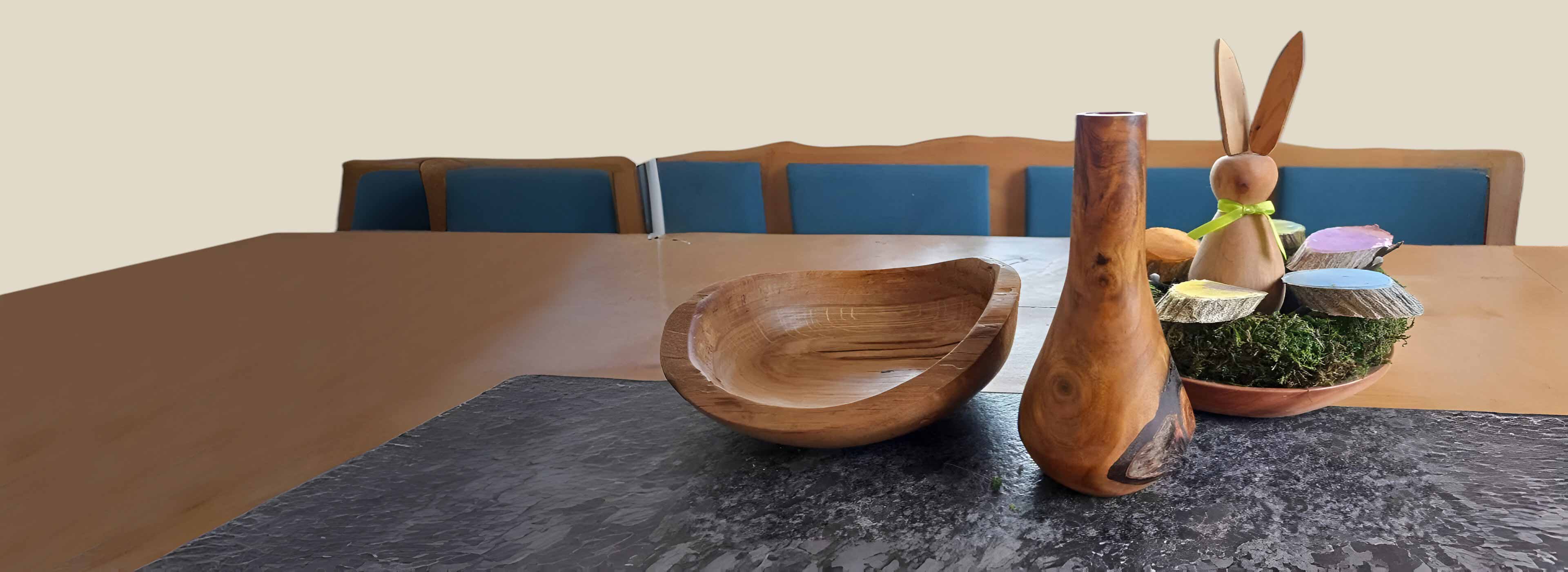 Holzdeko Küchentisch