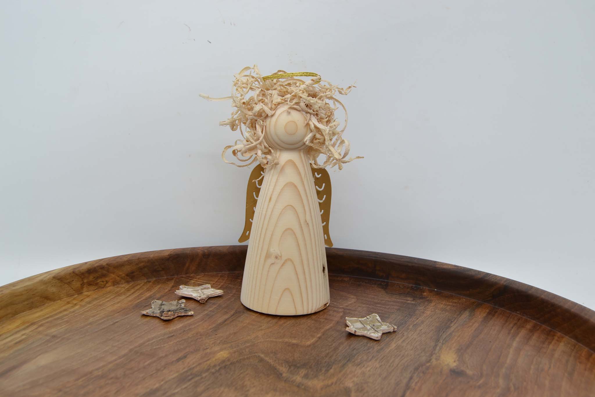 Weihnachtsdekoration Holzengel mit Flügel