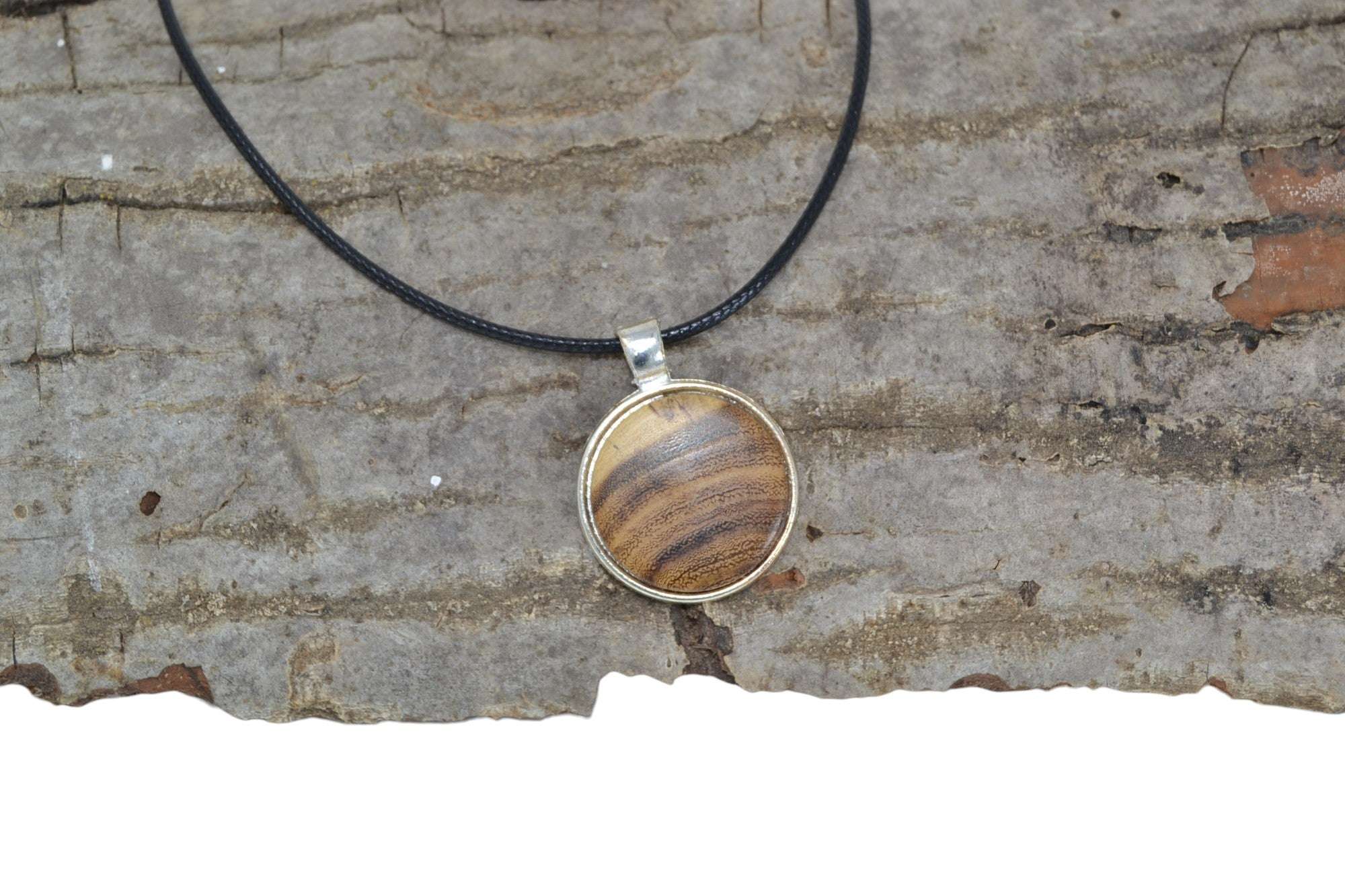 Holz Halskette Robinie