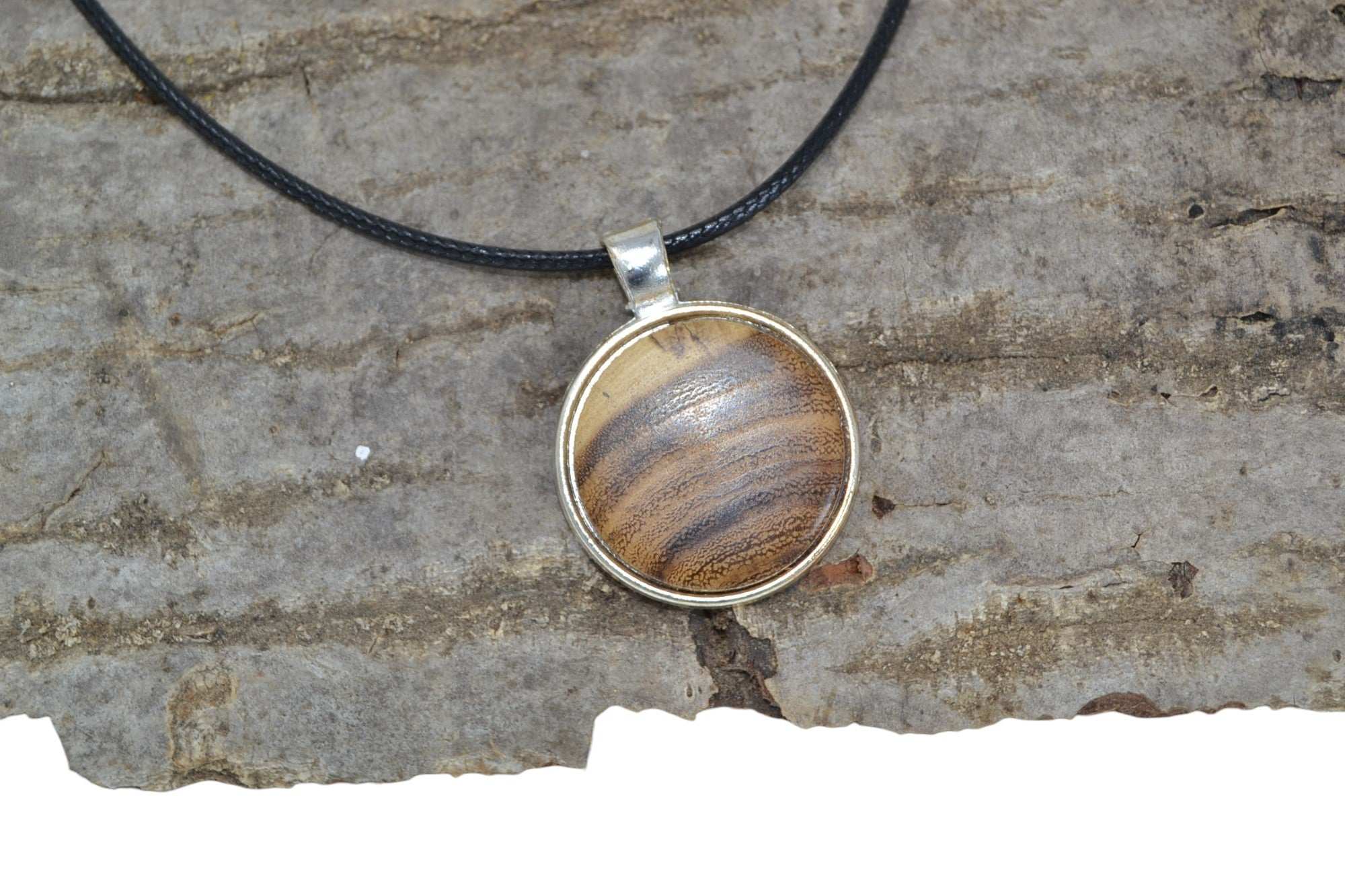 Holz Halskette Robinie