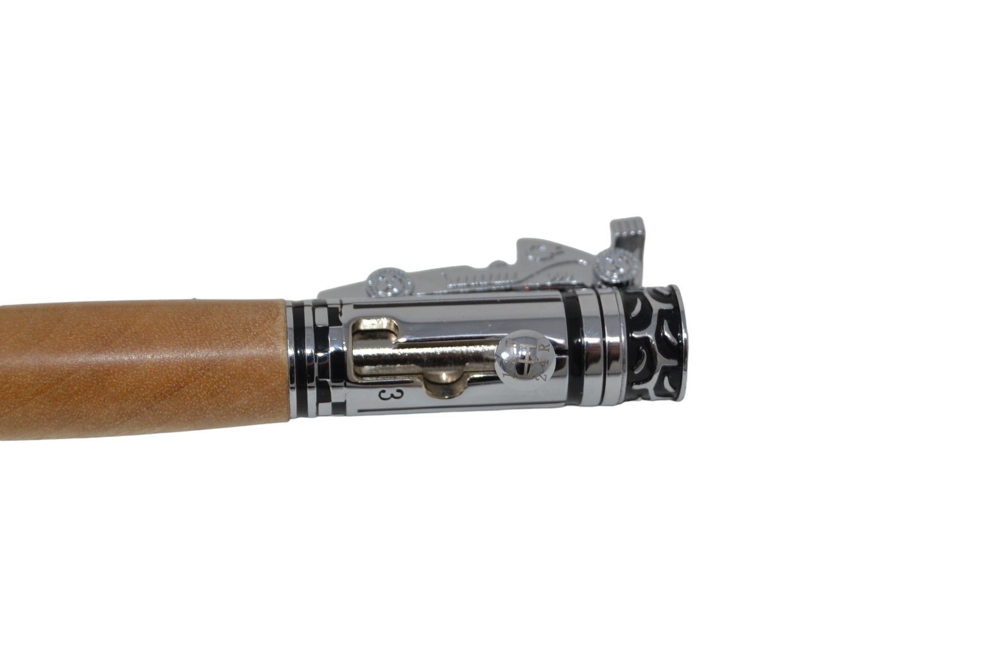 Holzkugelschreiber mit Rennauto