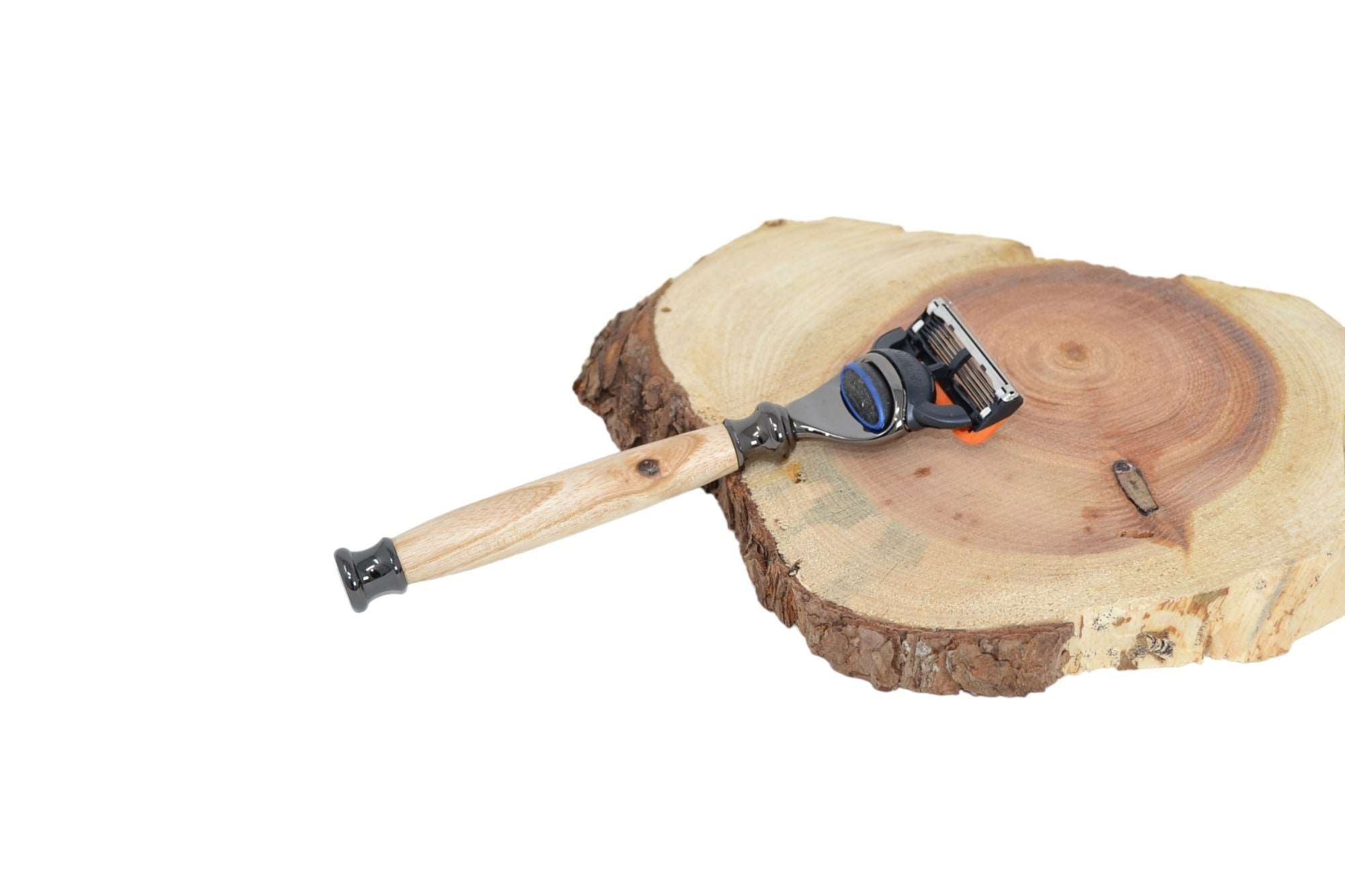 Holz Rasierer mit Eschenholz Griff