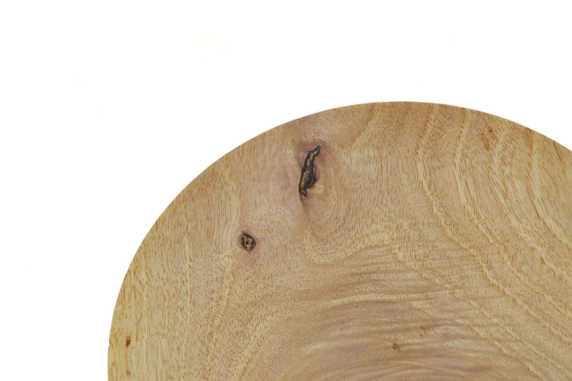 Flasche Holzschale aus Walnuss