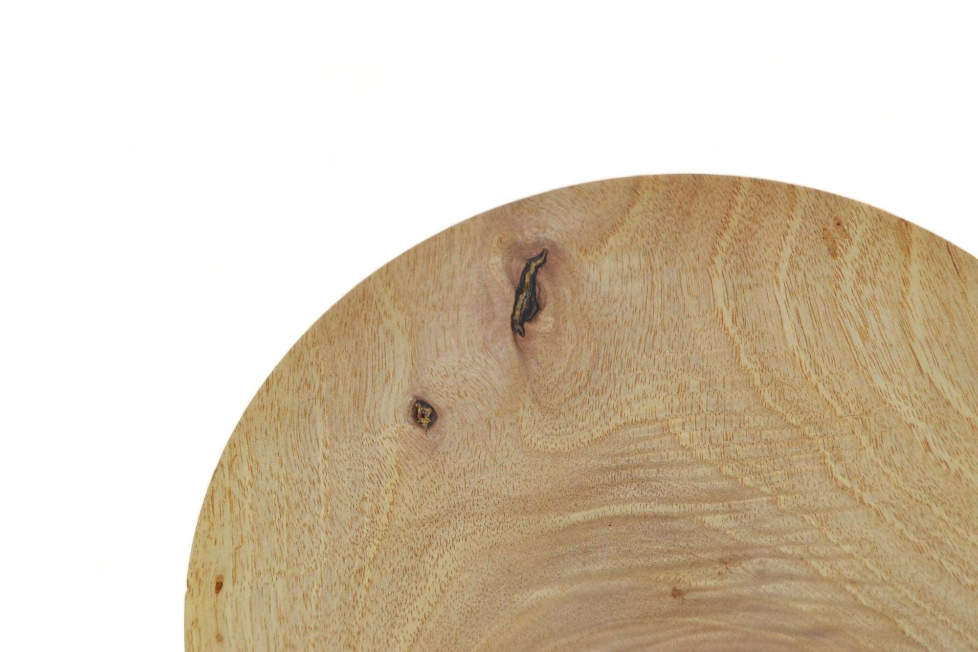 Flasche Holzschale aus Walnuss