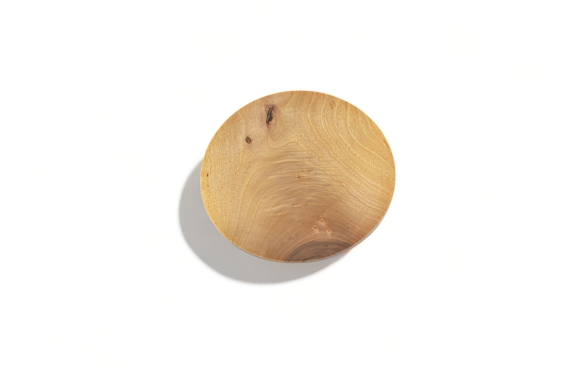 Flasche Holzschale aus Walnuss