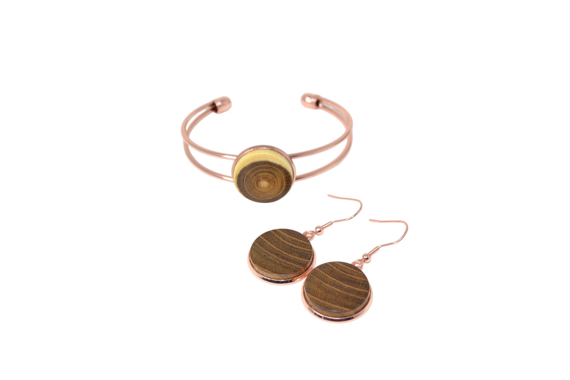 Holz Schmuckset aus Goldregen