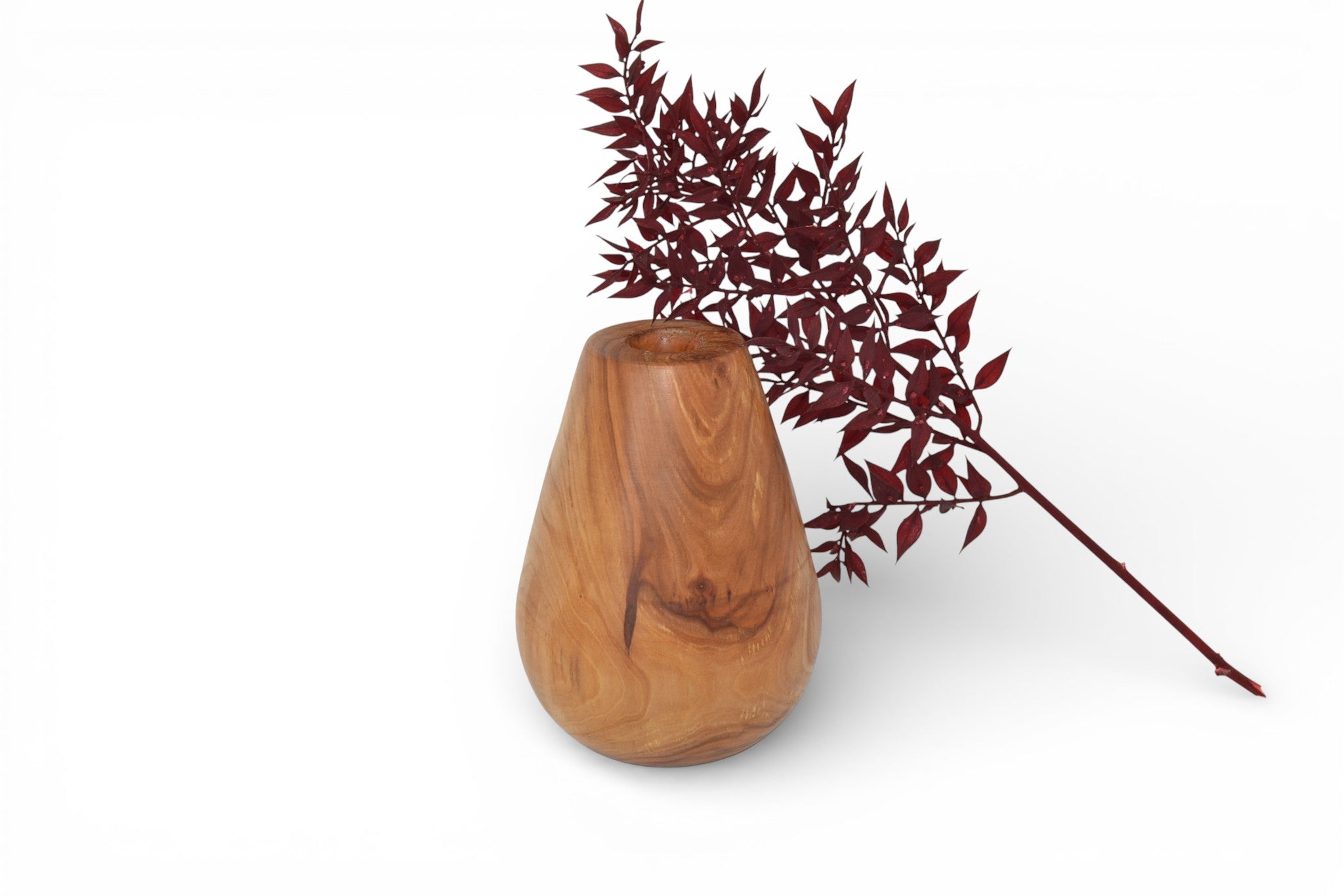 Holzvase Apfel 14 cm