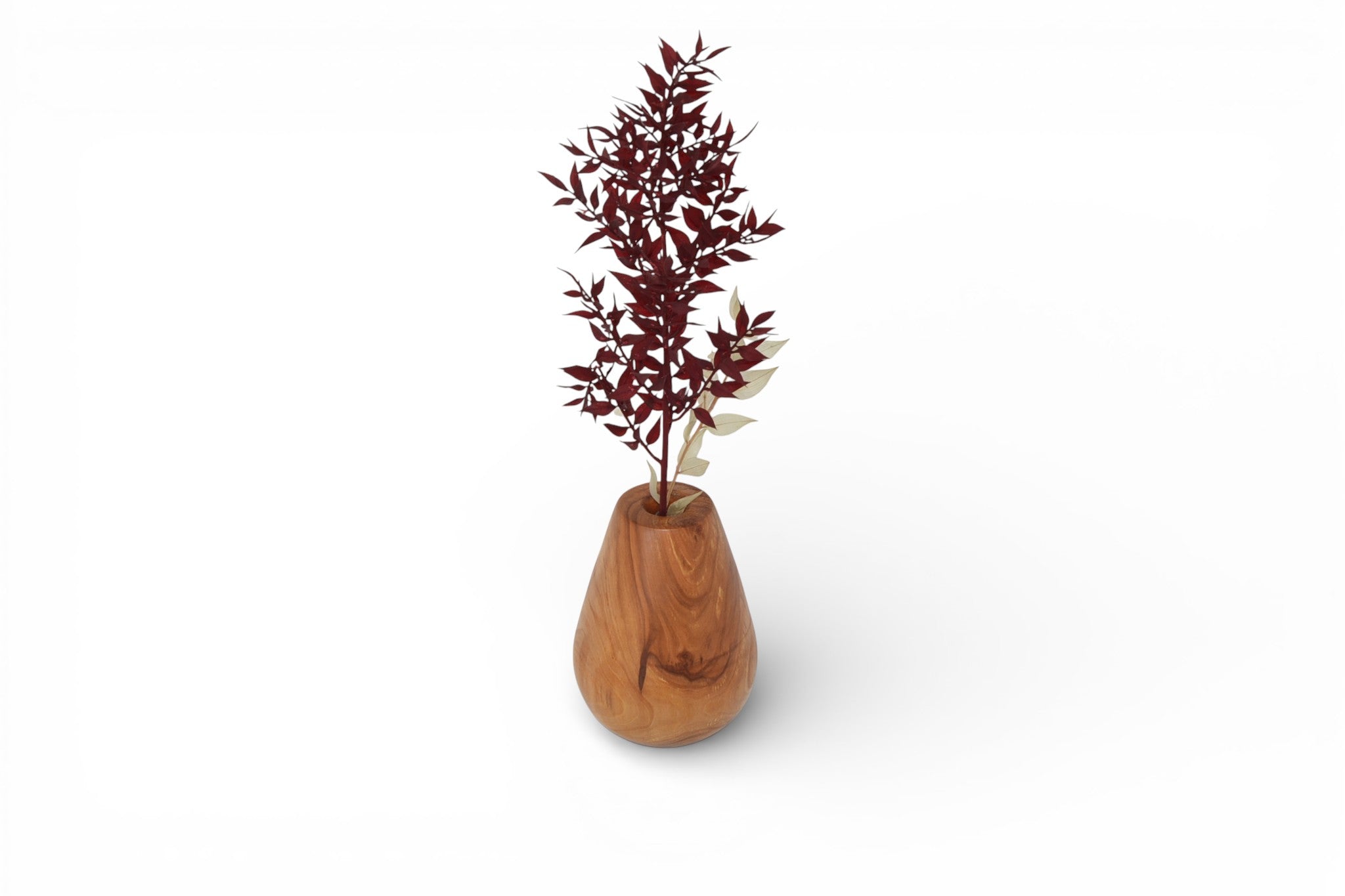 Holzvase Apfel 14 cm