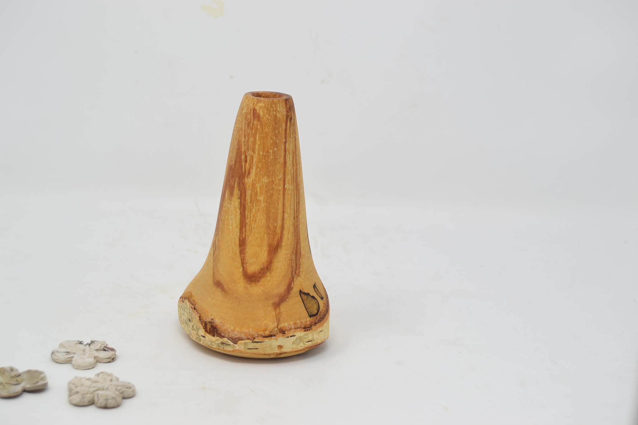 Holzvase aus Birkenholz