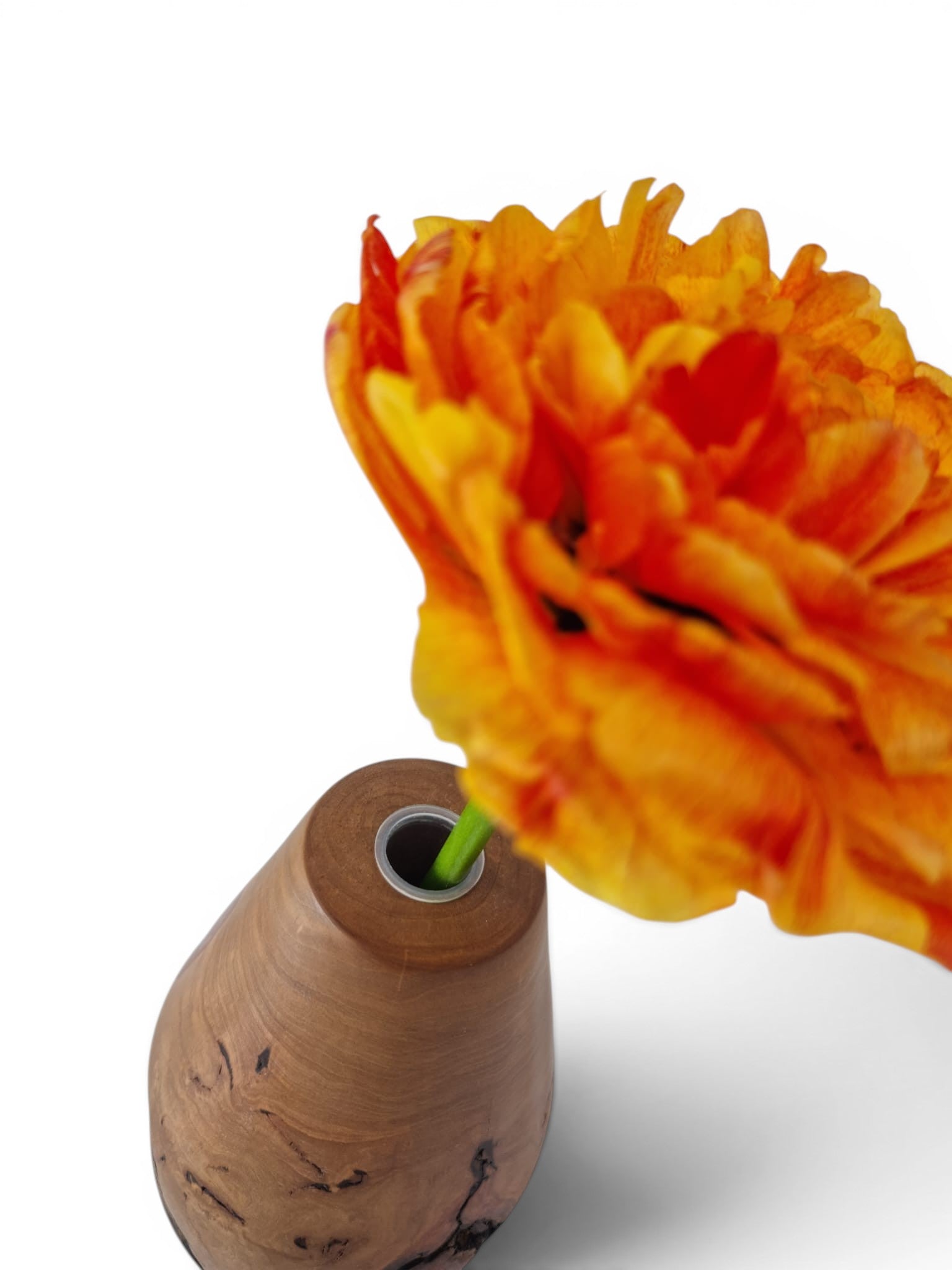 Holzvase aus Birne