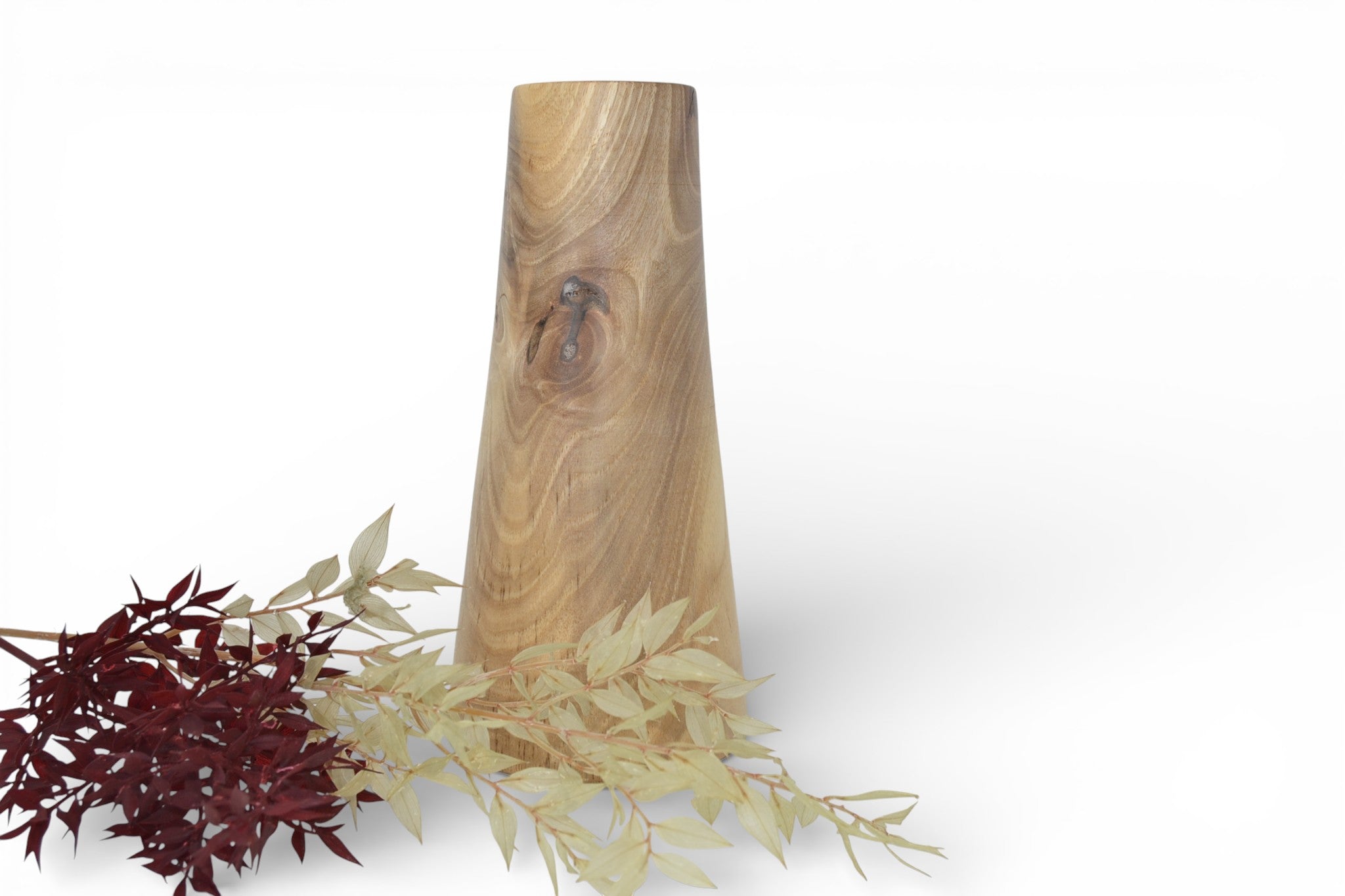 Holzvase aus Walnuss-Holz