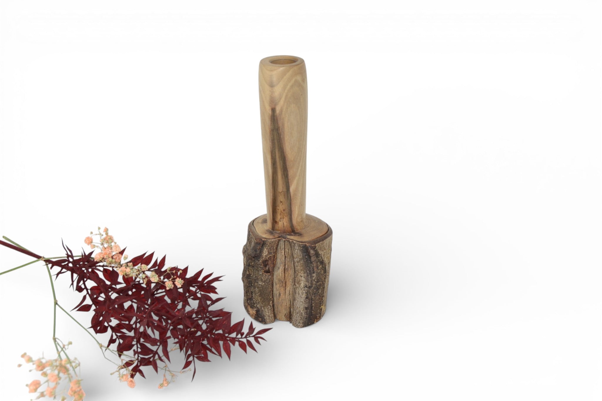 Holzvase aus Walnuss