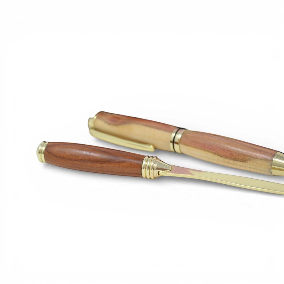 Holzkugelschreiber mit Brieföffner Set Geschenkset