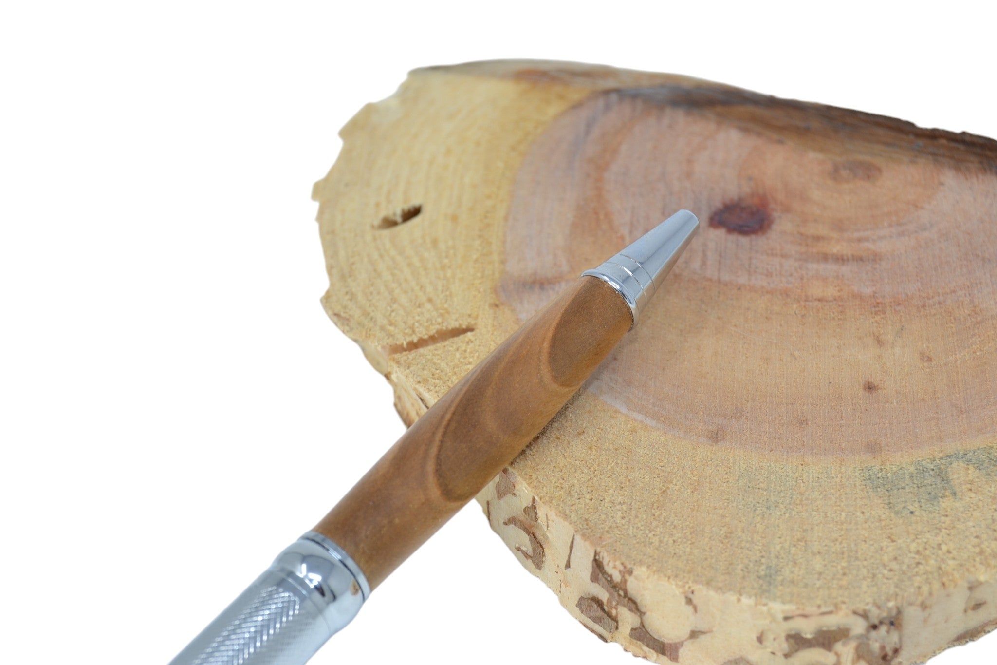 Holzkugelschreiber aus Wildkirsche