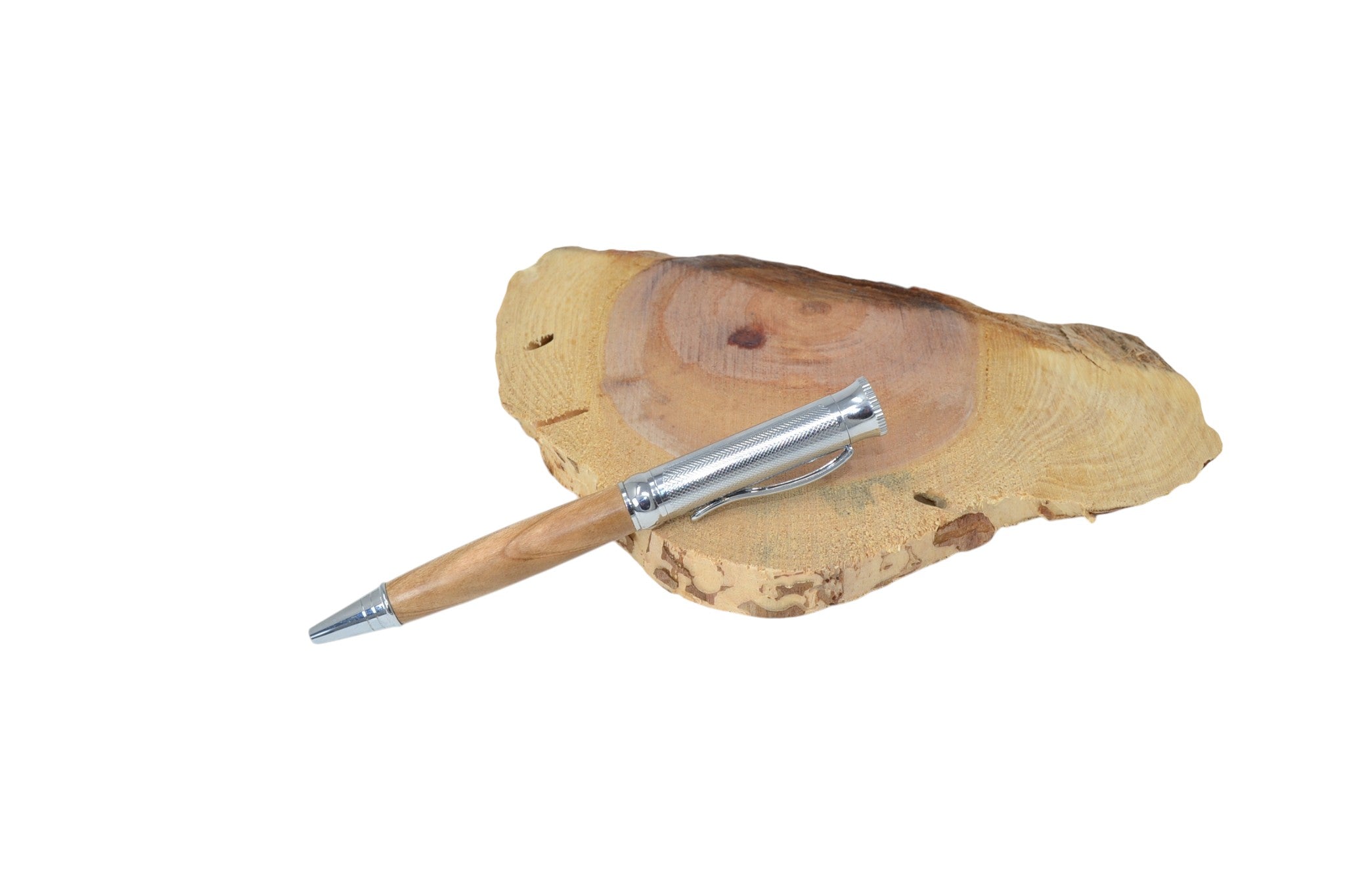 Holzkugelschreiber aus Wildkirsche