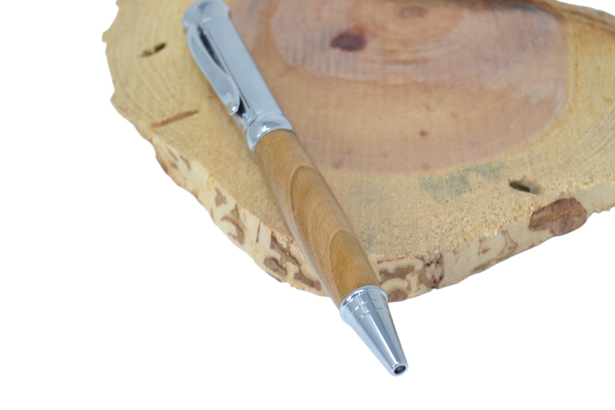 Holzkugelschreiber aus Wildkirsche