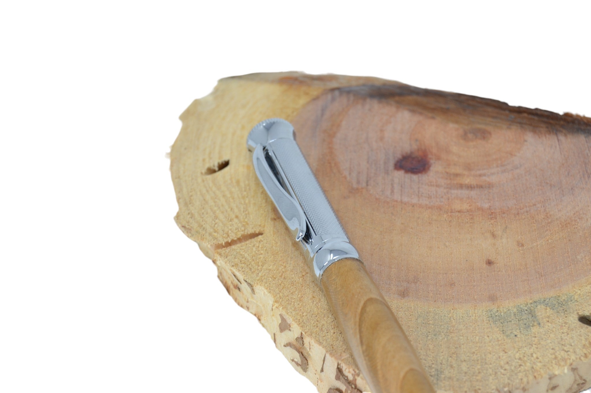 Holzkugelschreiber aus Wildkirsche