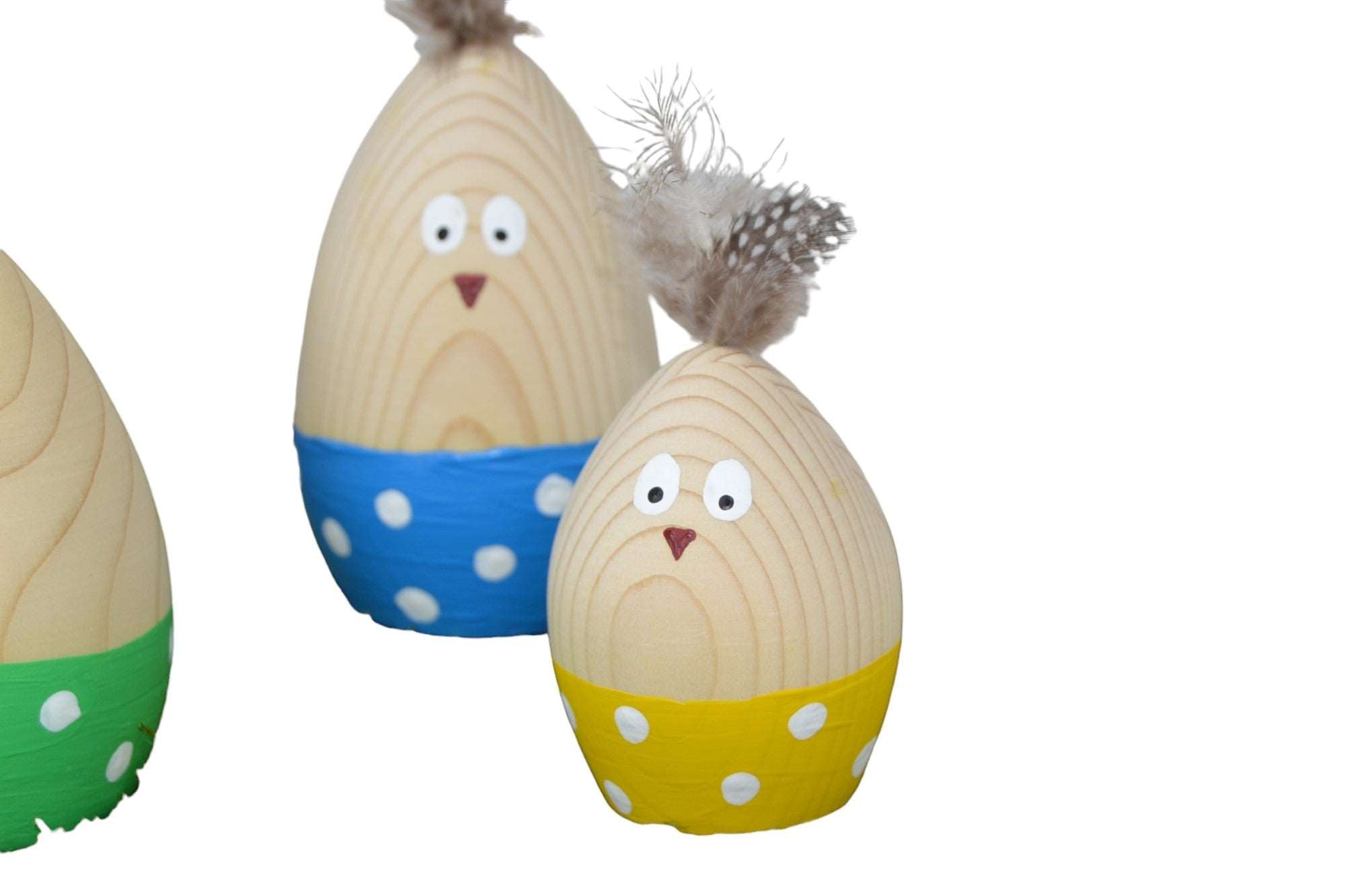 Osterküken aus Holz