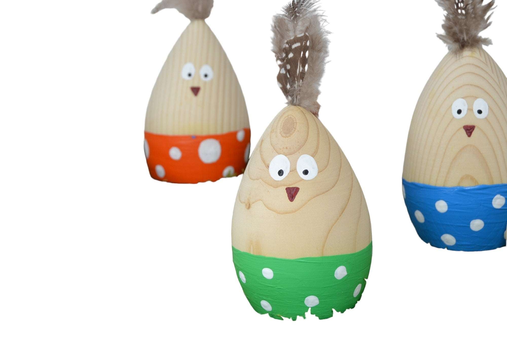 Osterküken aus Holz