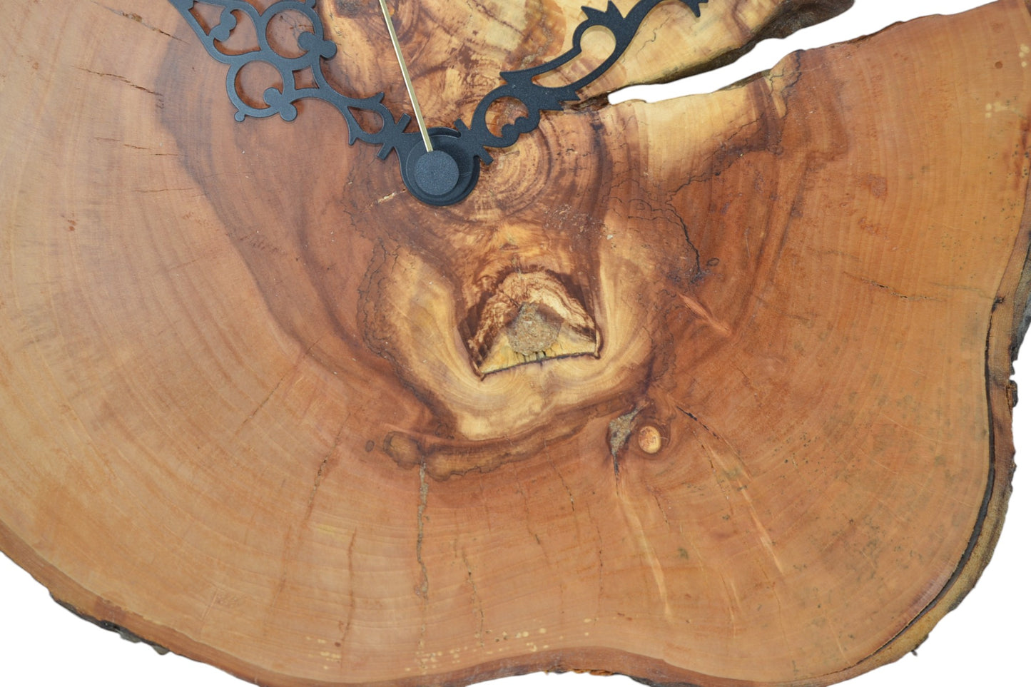 Holz Wanduhr aus Apfelholz