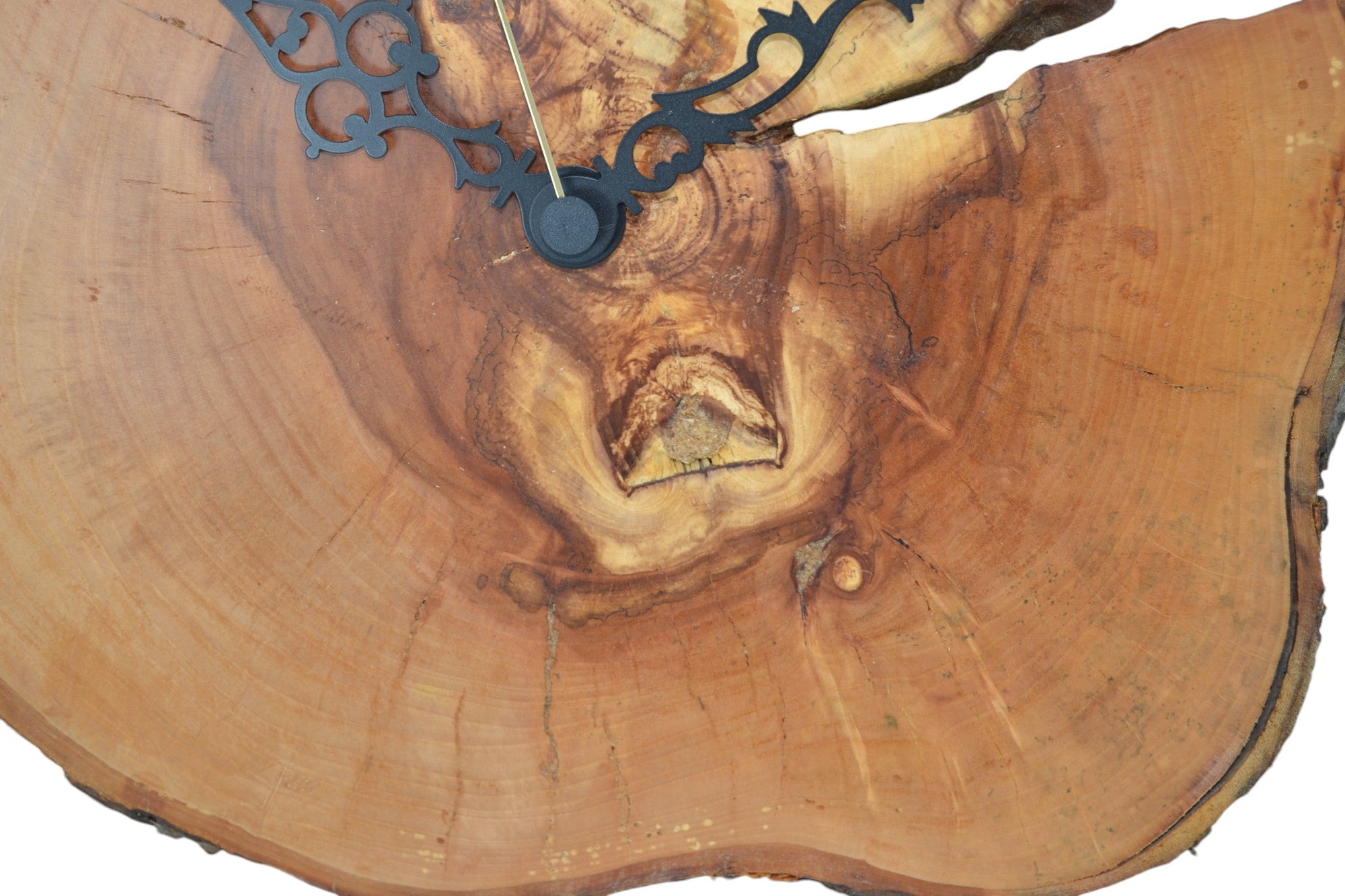 Holz Wanduhr aus Apfelholz