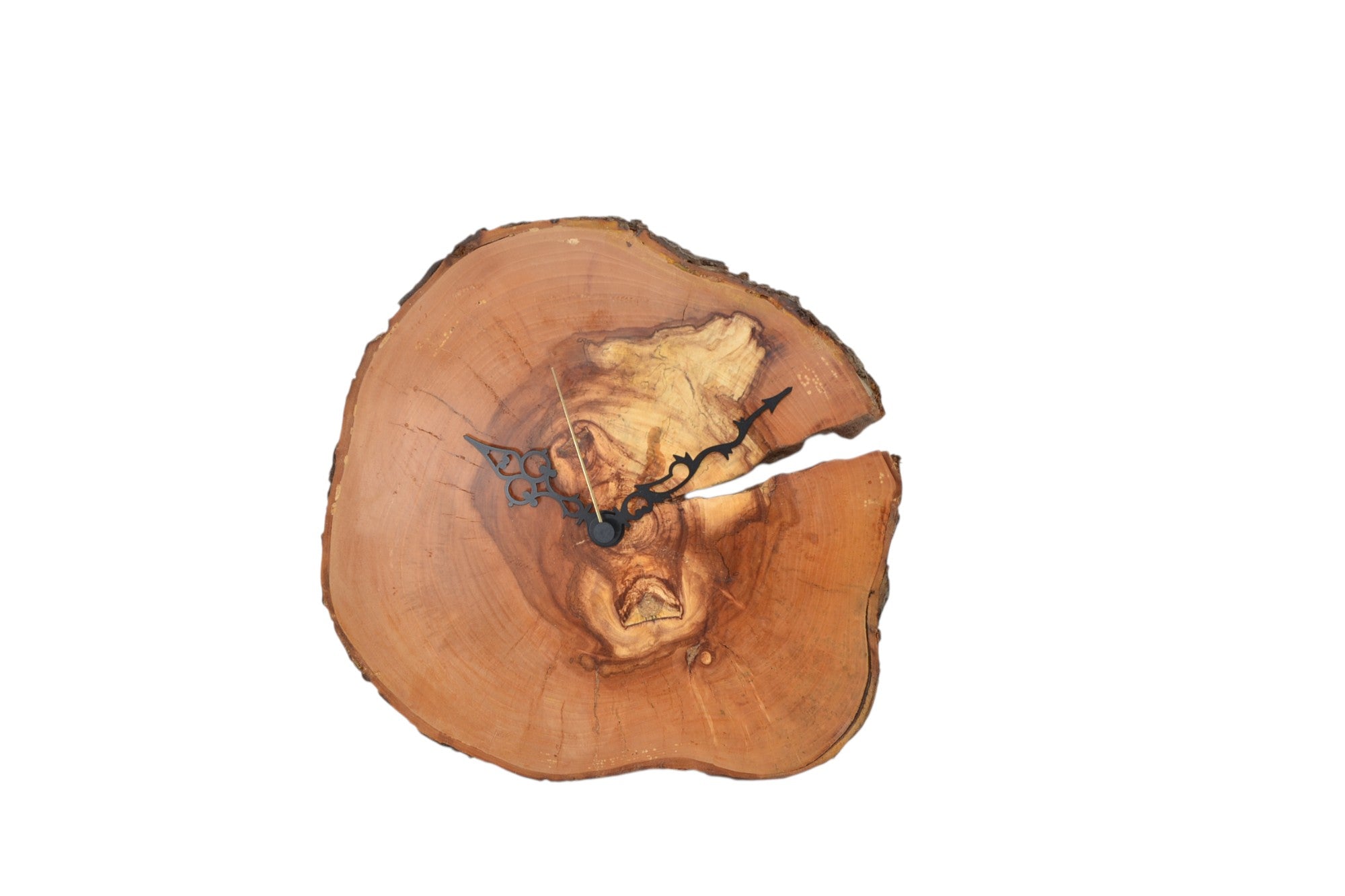 Holz Wanduhr aus Apfelholz