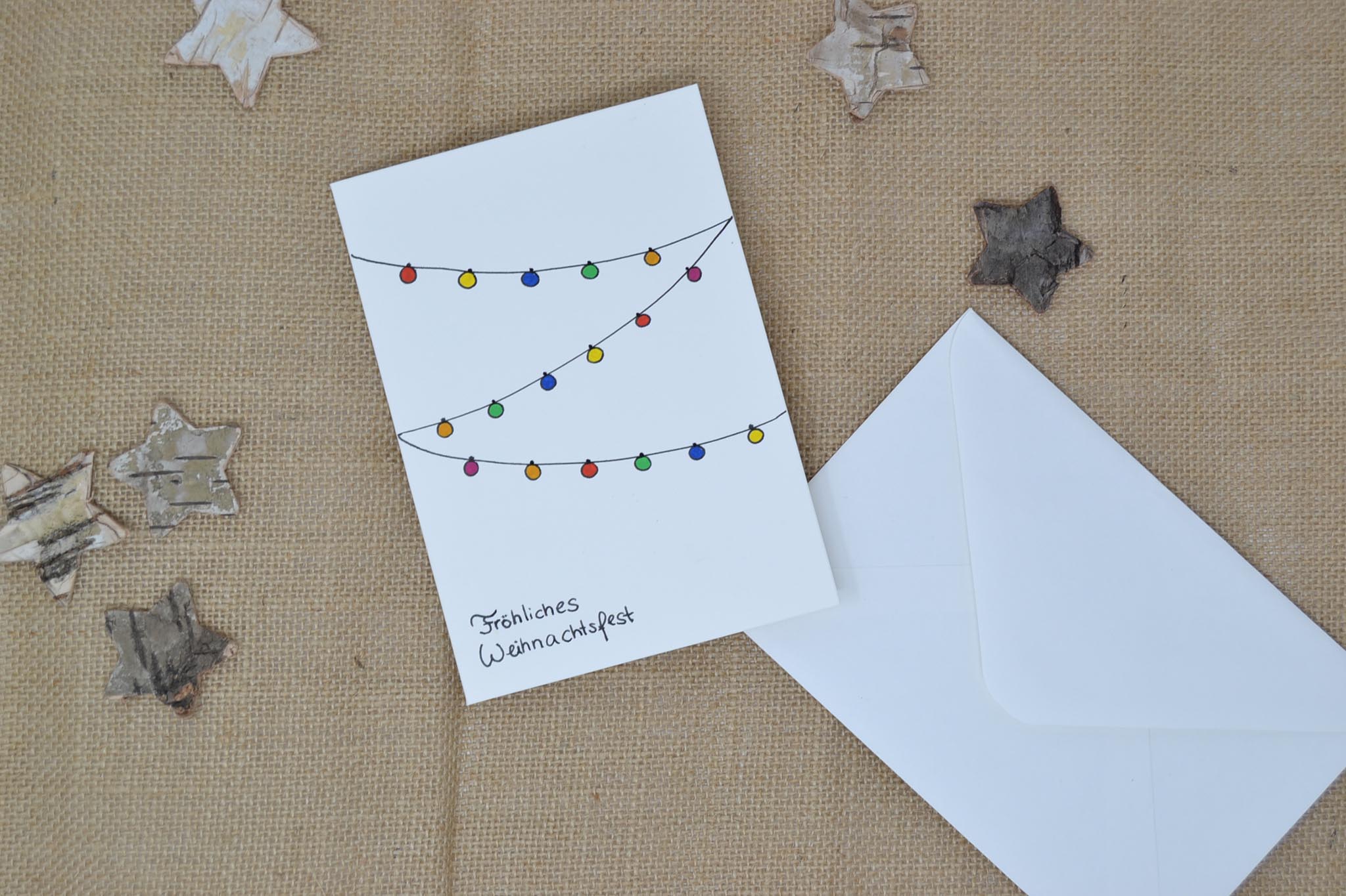 Weihnachtskarte Geschenkkarte "Fröhliches Weihnachtsfest"