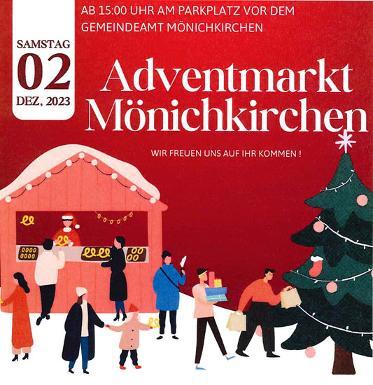 Adventmarkt Mönichkirchen 02.12.2023 - Wir sind dabei!