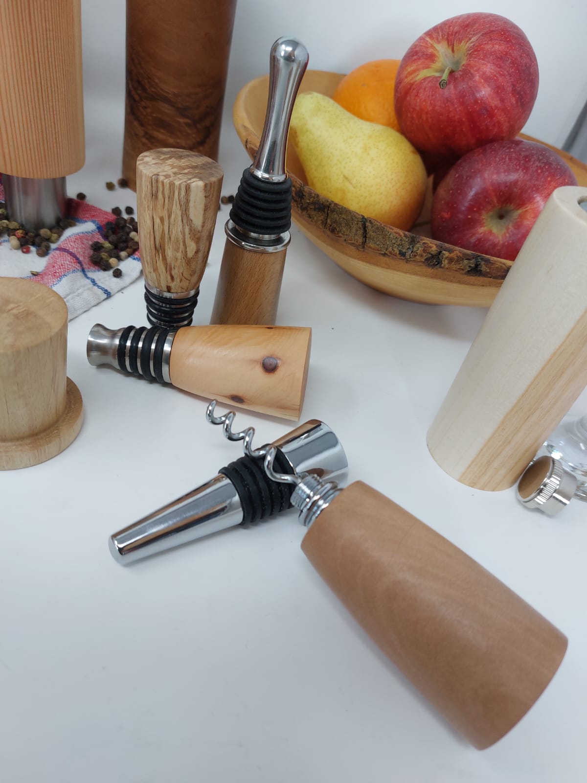 Handgefertigte Holz Flaschenverschlüsse