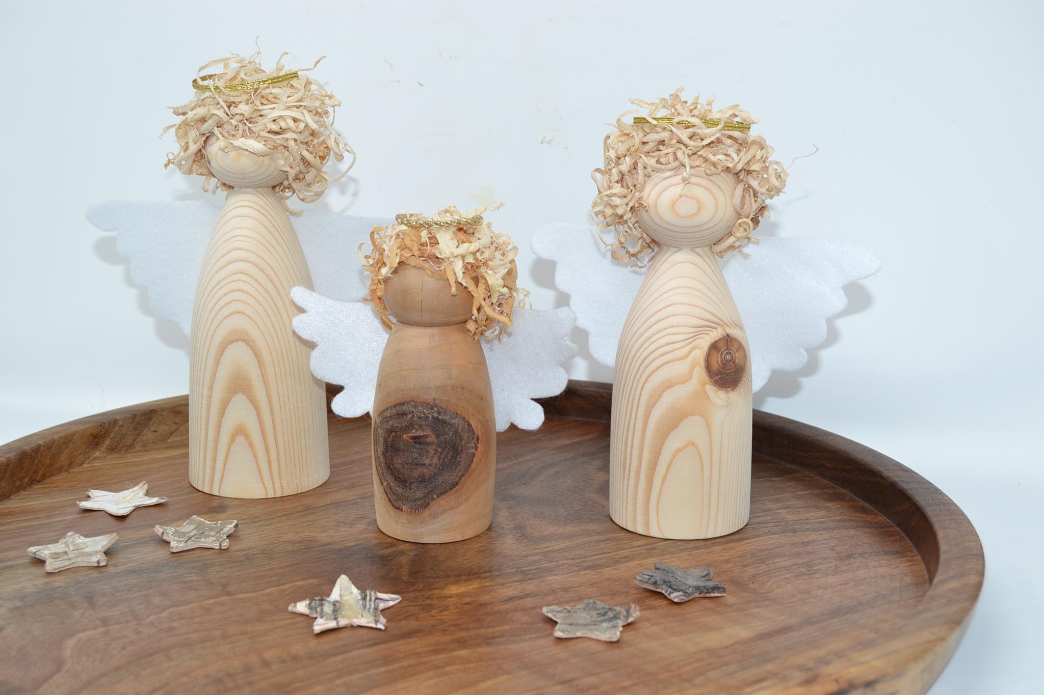 Weihnachtsdekoration Weihnachtsengel aus Holz
