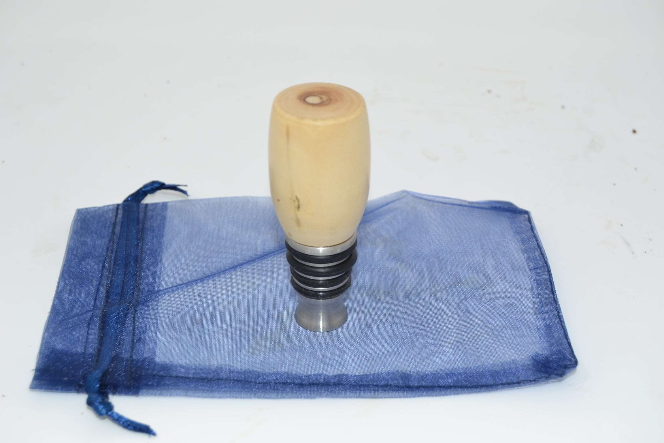 Holz Weinstöpsel Flaschenstöpsel Holunder Handarbeit Edelstahl