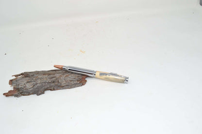 Holz Drehkugelschreiber Wacholder Jäger Gewehr handmade