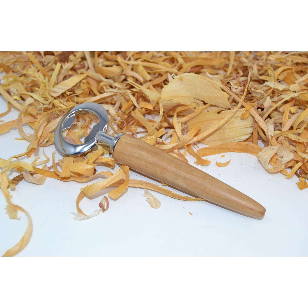 Holz Flaschenöffner Birne Handarbeit Edelstahl