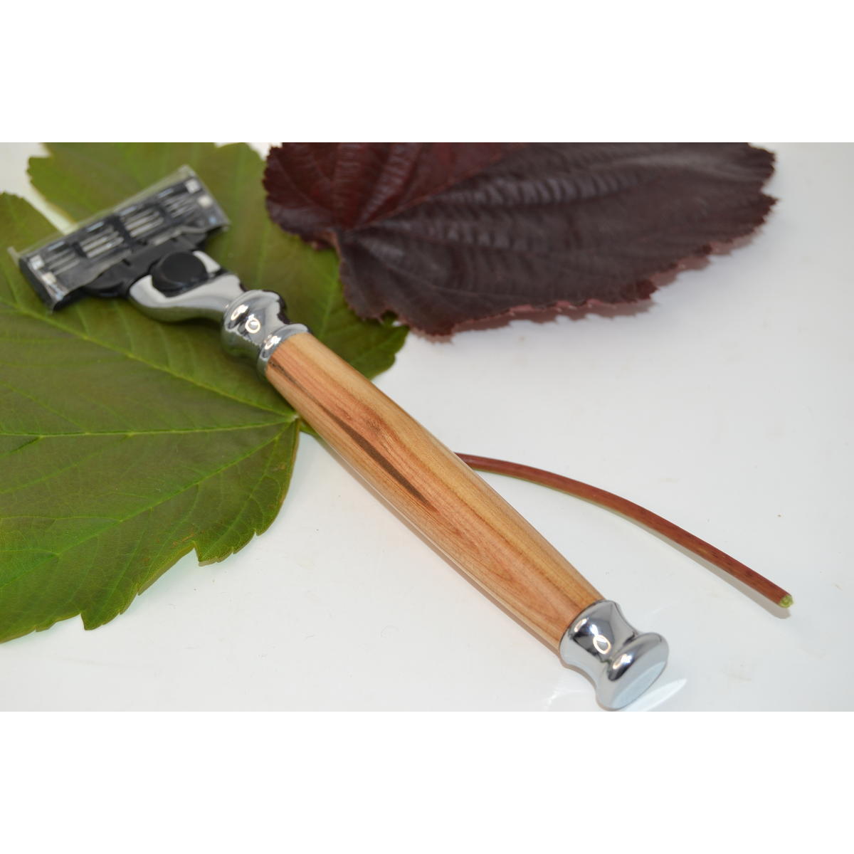 Holz Nassrasierer aus Wildkirschenholz