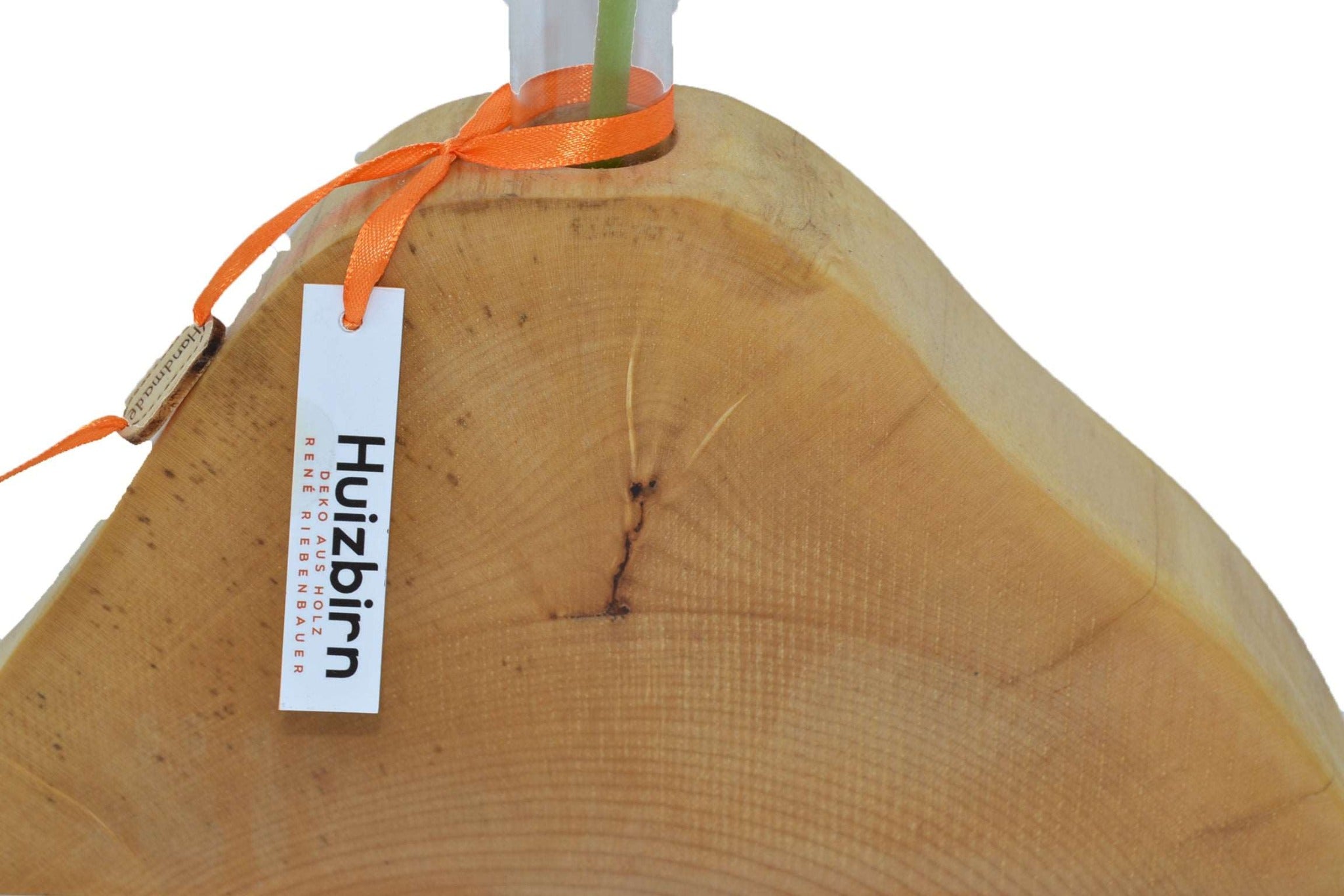 Holzvase 27x13,5 cm Ahorn Handarbeit