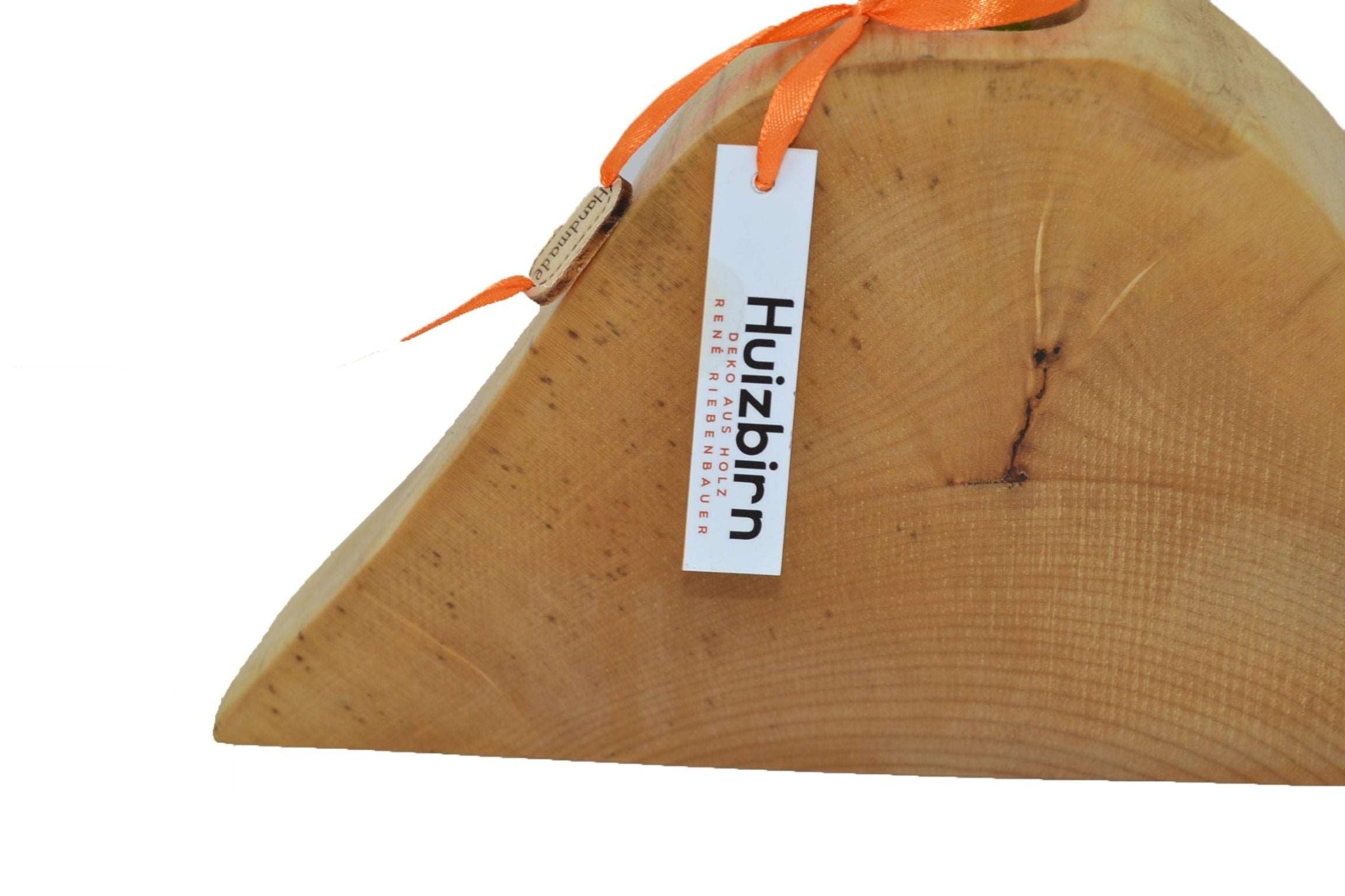 Holzvase 27x13,5 cm Ahorn Handarbeit