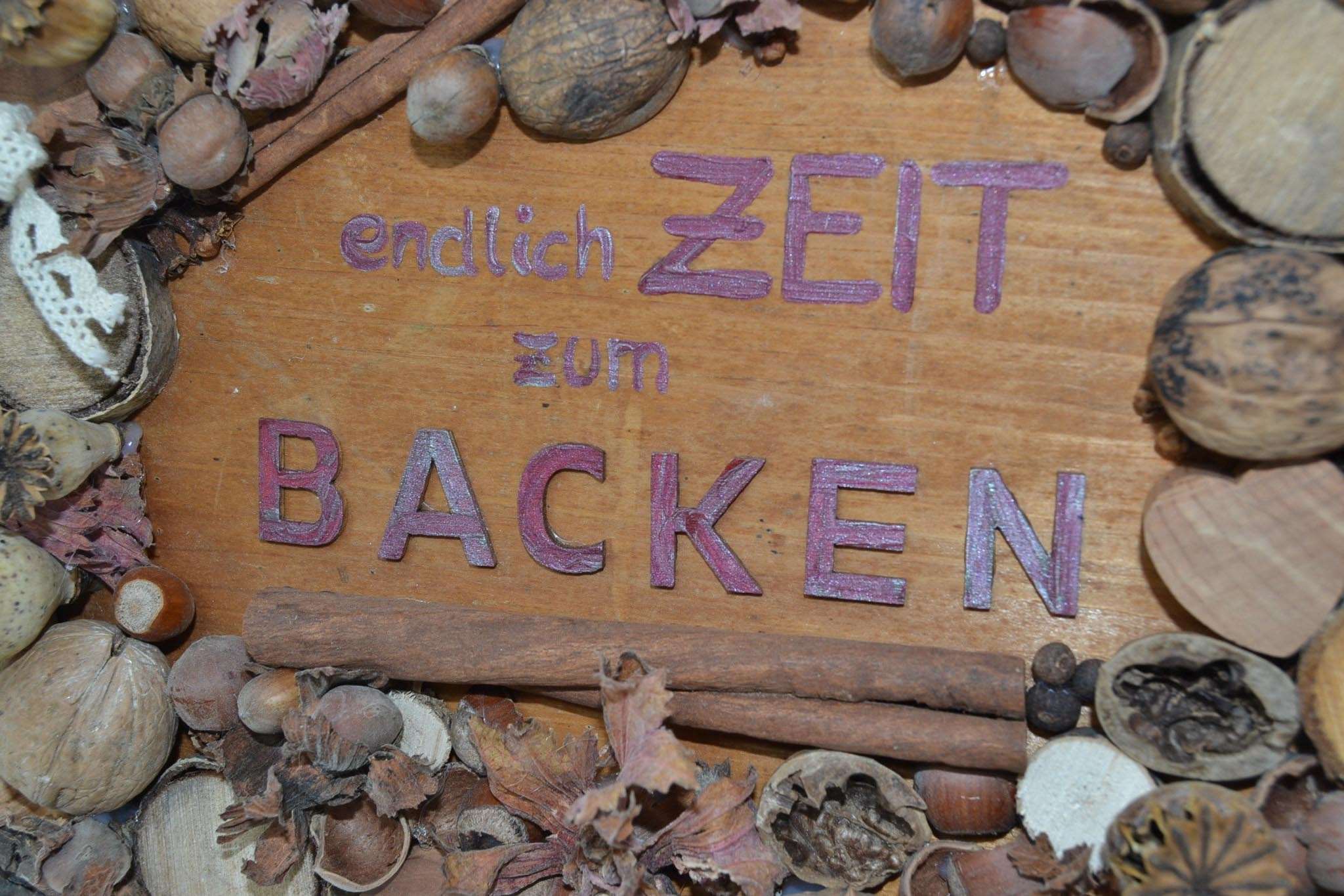Holzbild "Backen"