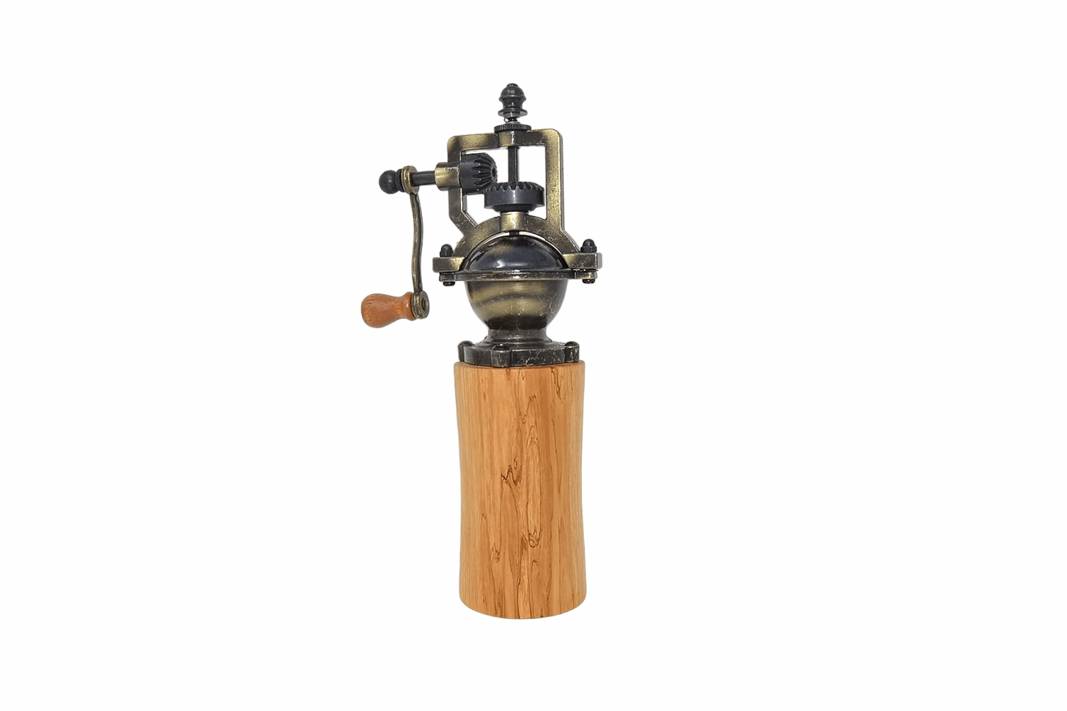Holz Gewürzmühle verstellbares Keramik-Mahlwerk Erle Handarbeit