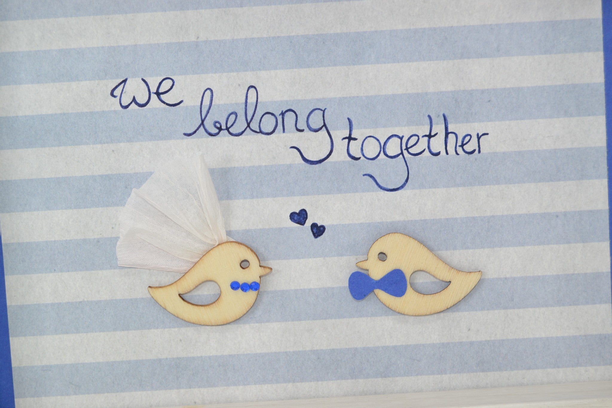 Bilderrahmen Dekobild "we belong together"