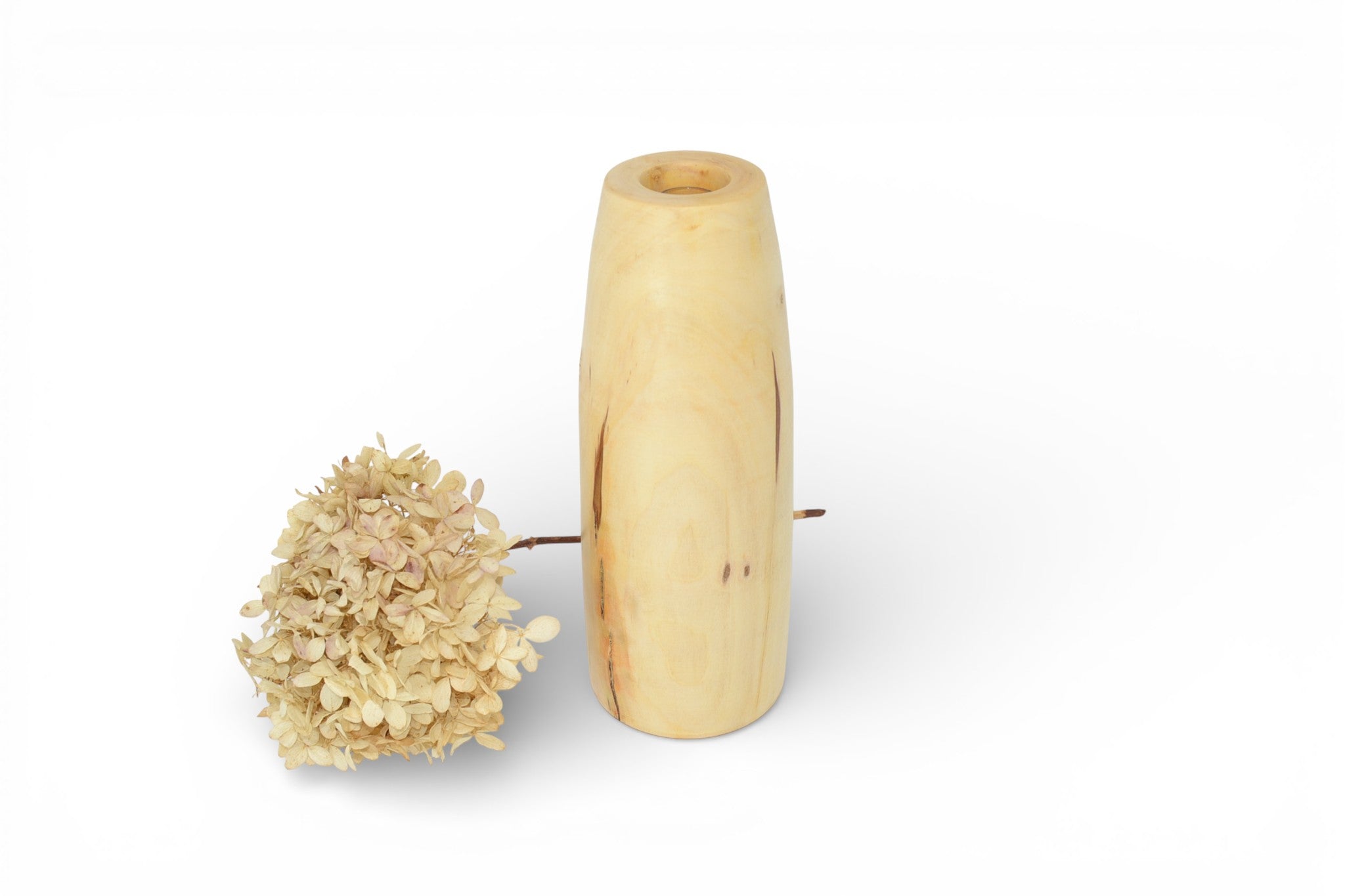 Blumenvase aus Holz 22 cm