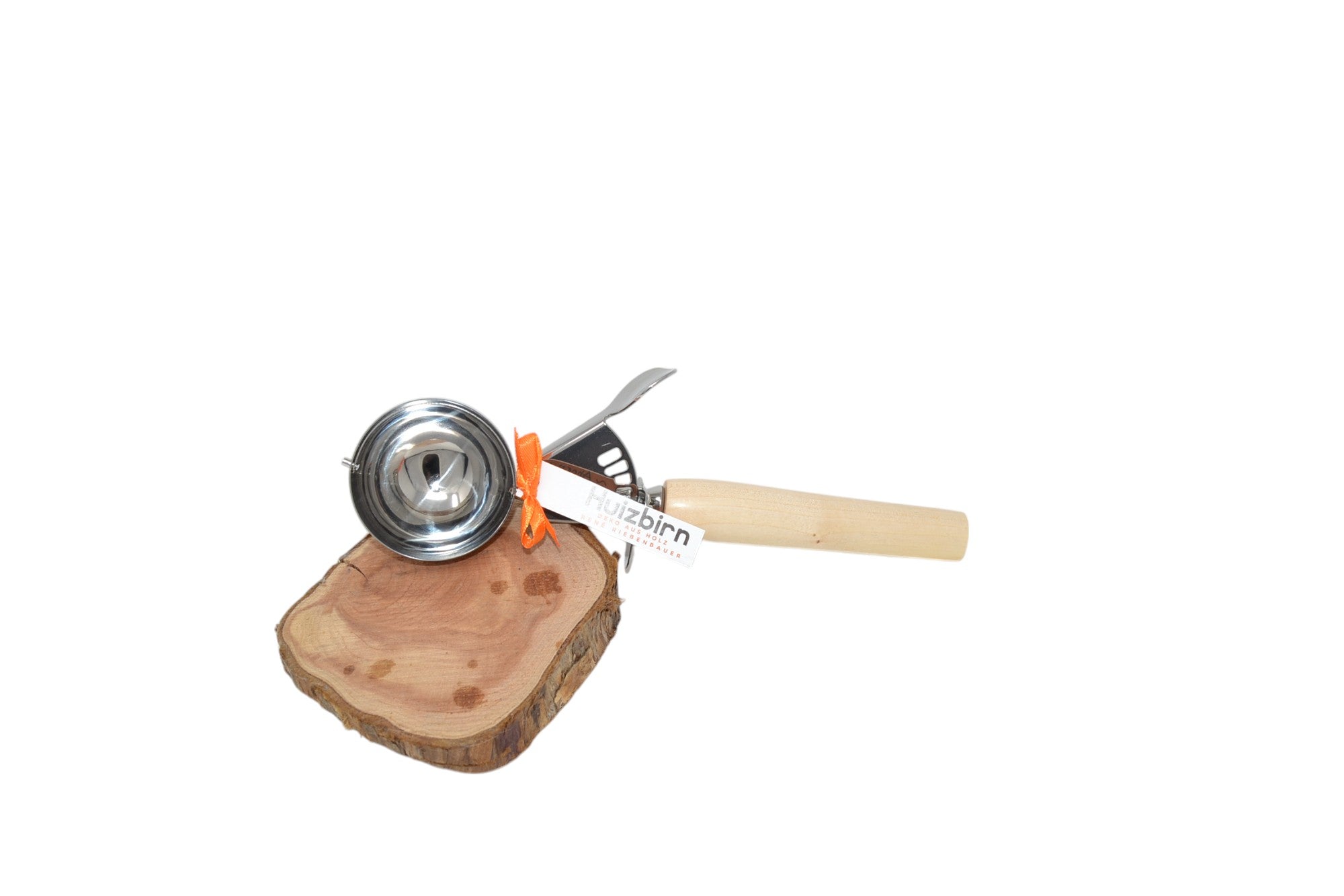 Eiskugelformer aus Ahornholz & Edelstahl