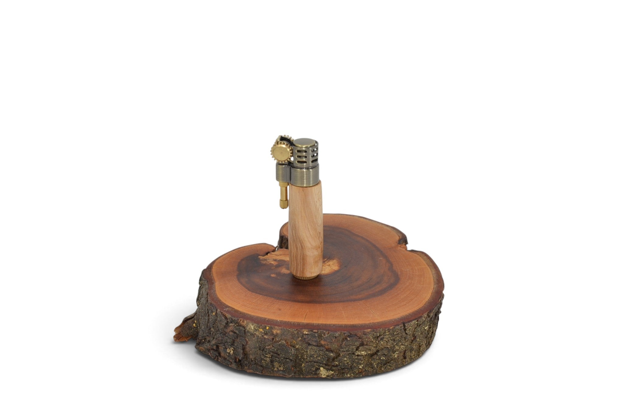 Benzinfeuerzeug mit Holzgriff