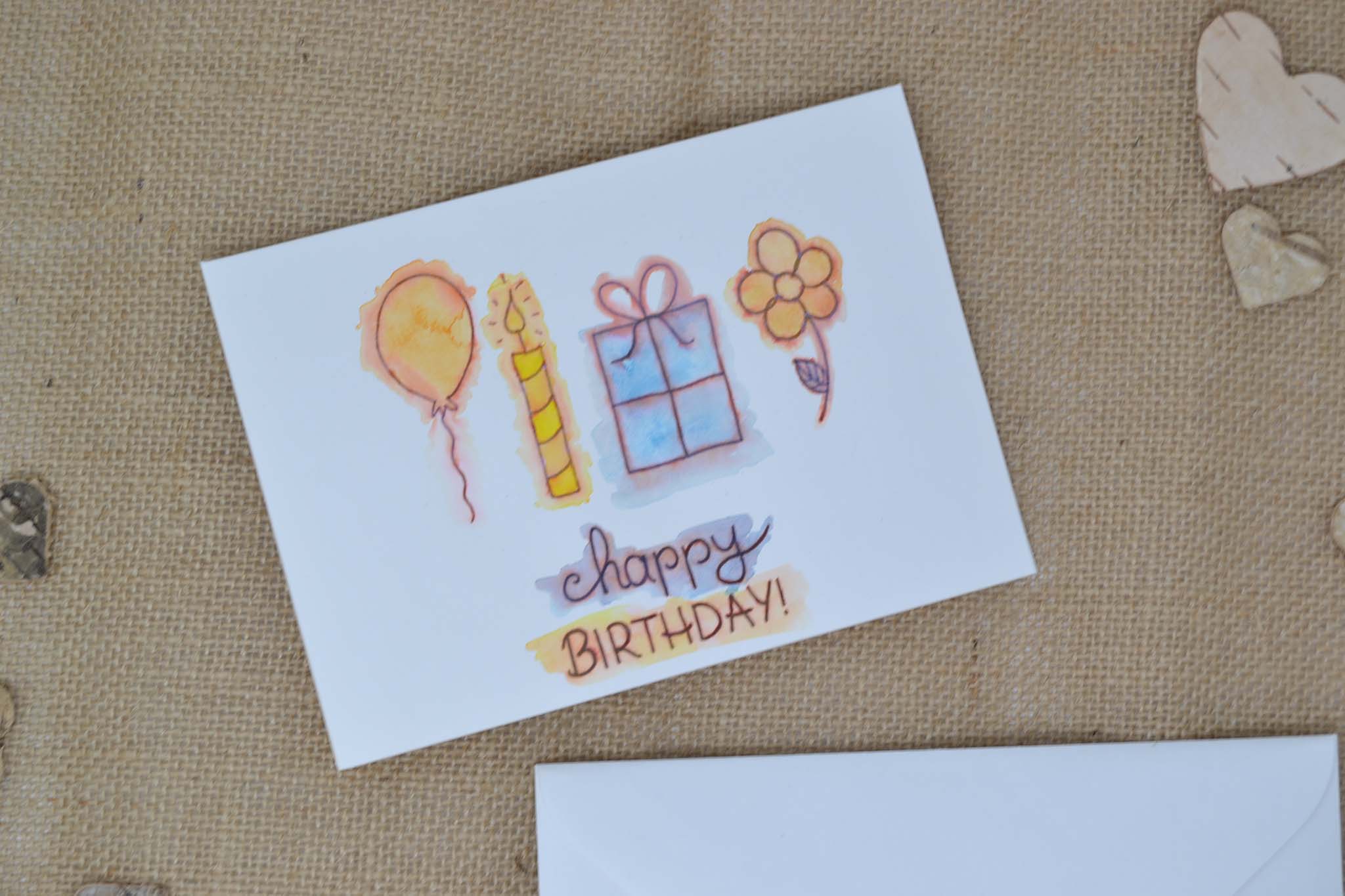 Geburtstagskarte Happy birthday