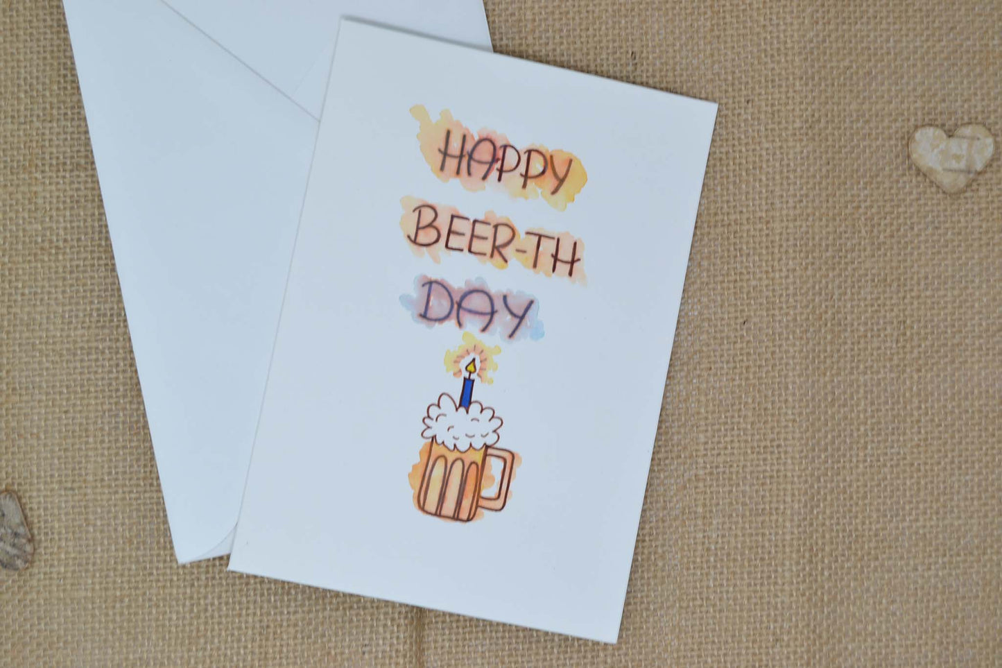 Geburtstagskarte Happy beerday