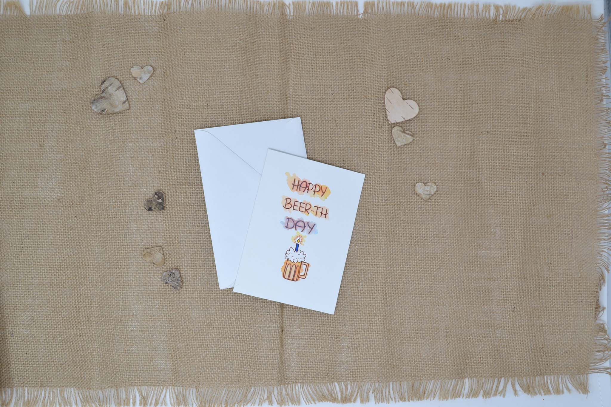 Geburtstagskarte Happy beerday