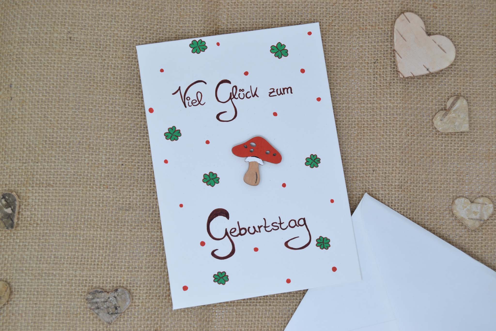 Geburtstagskarte "Pilz"
