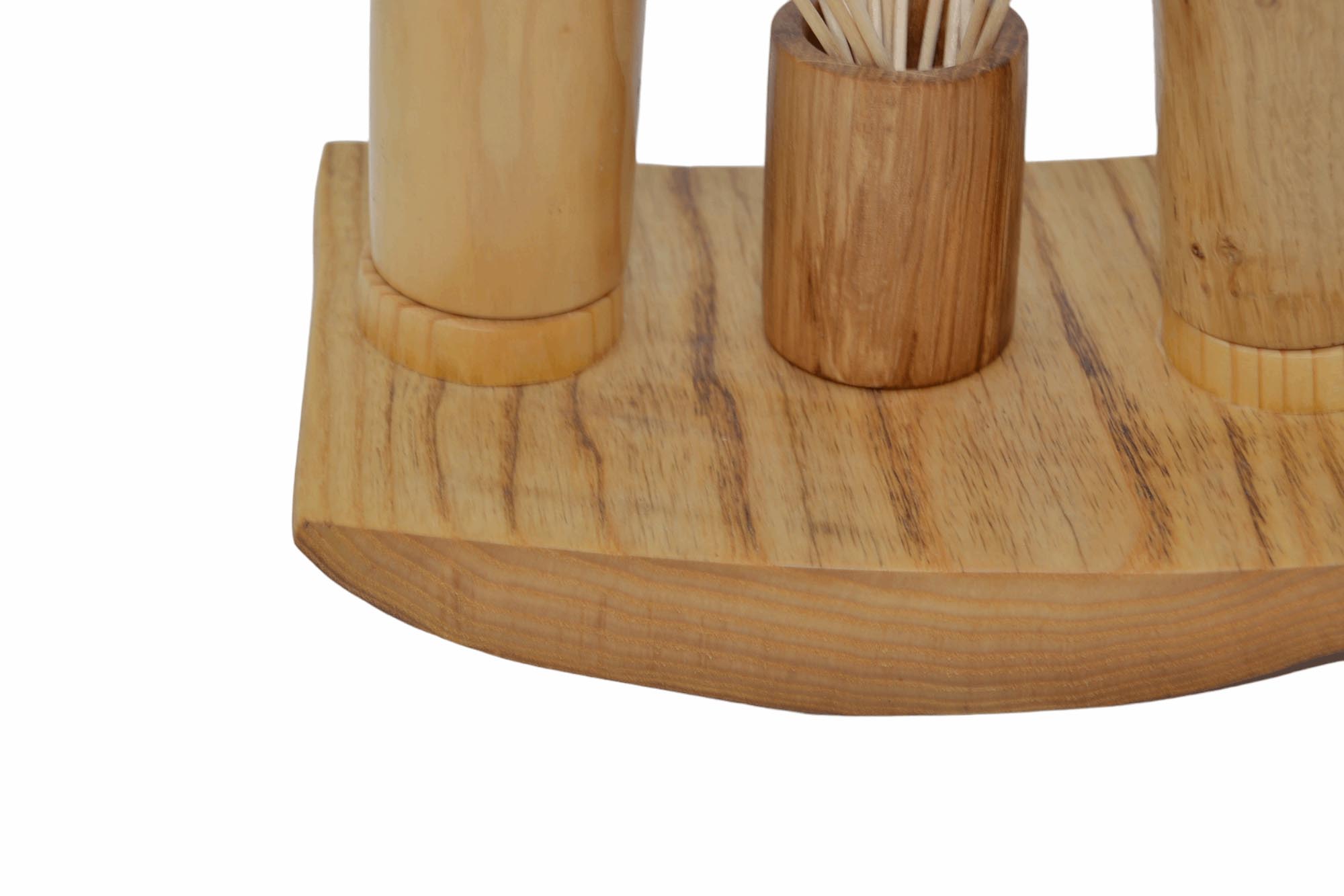 Holz Gewürzmühlen Set aus Thuja, Eiche & Esche