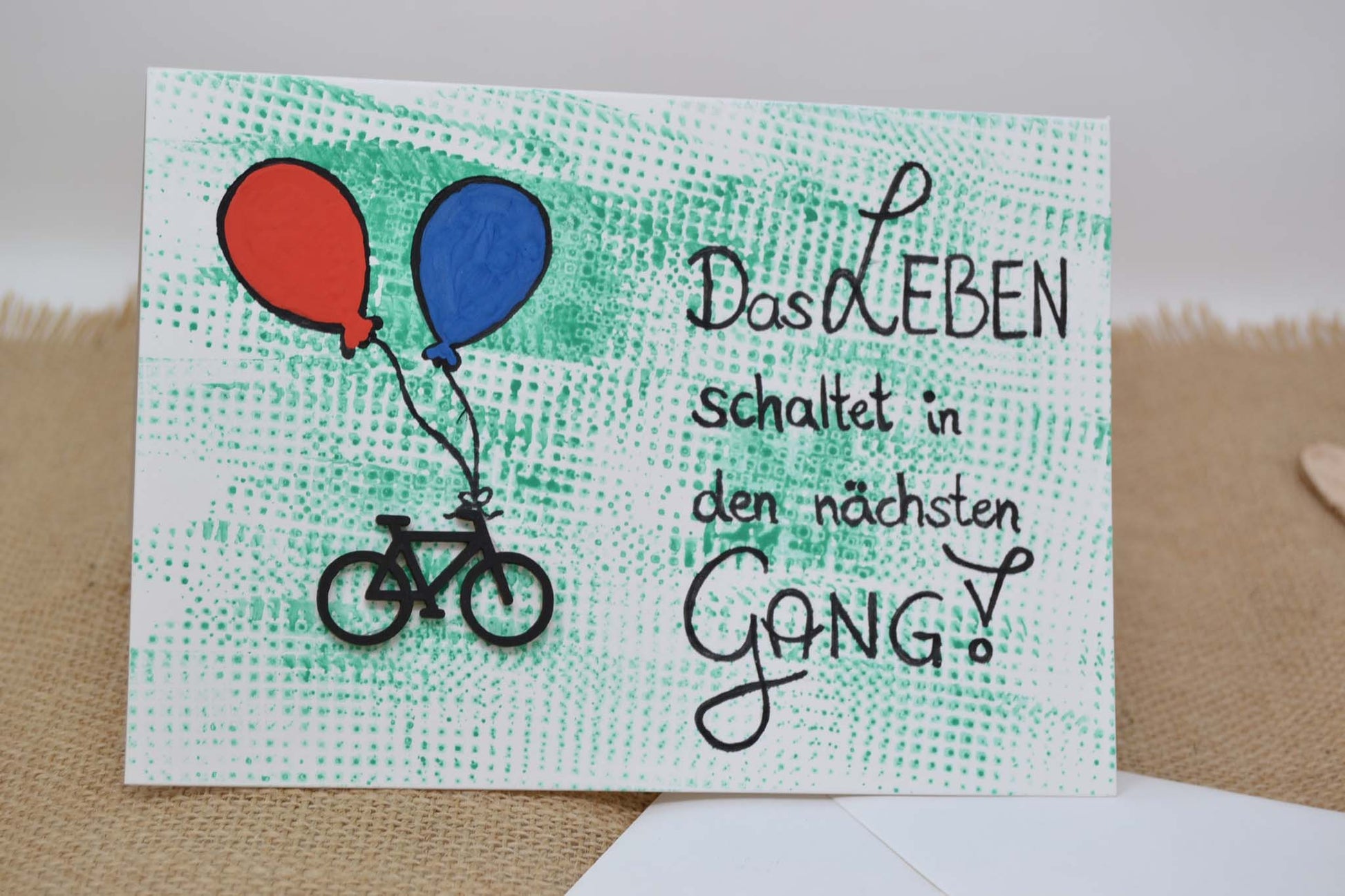 Glückwunschkarte "Fahrrad"